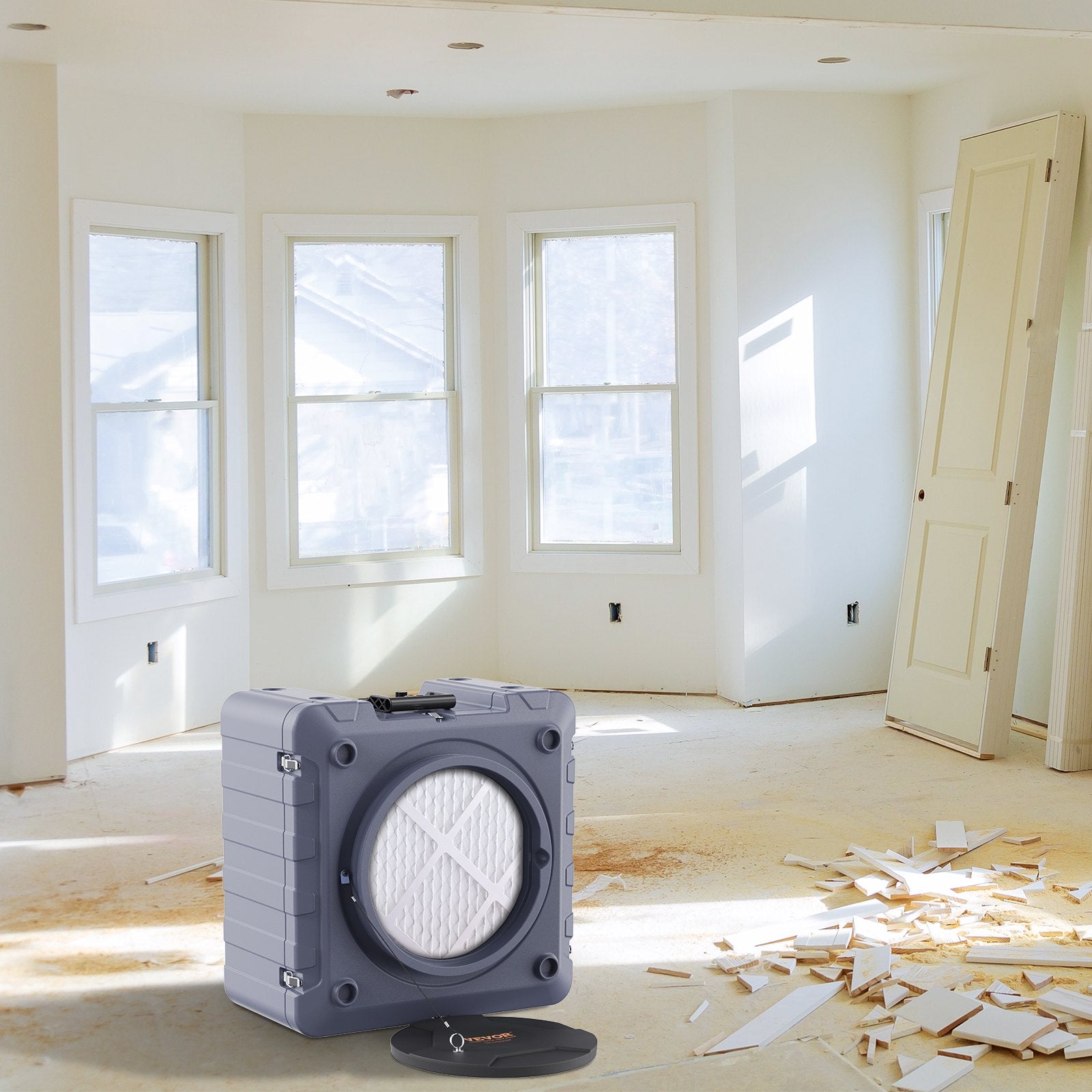 Air Scrubber 3-Stage Filtration 800 CFM Stackable Air Cleaner MERV10 H13 HEPA