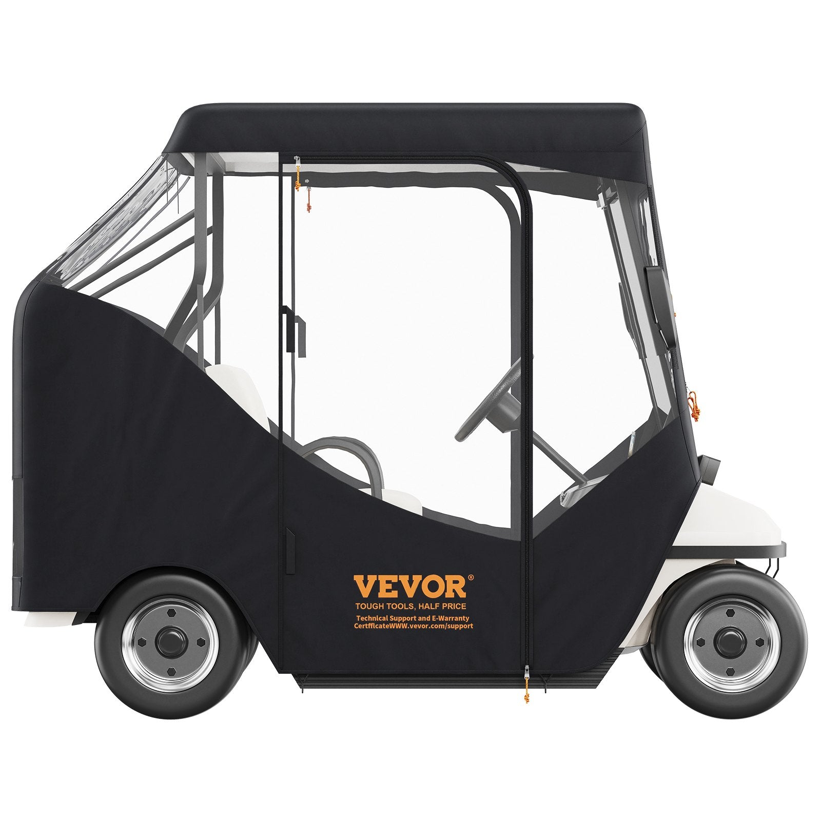 2-Seater Golf Cart Enclosure, Sunproof Dustproof Club Car Cover