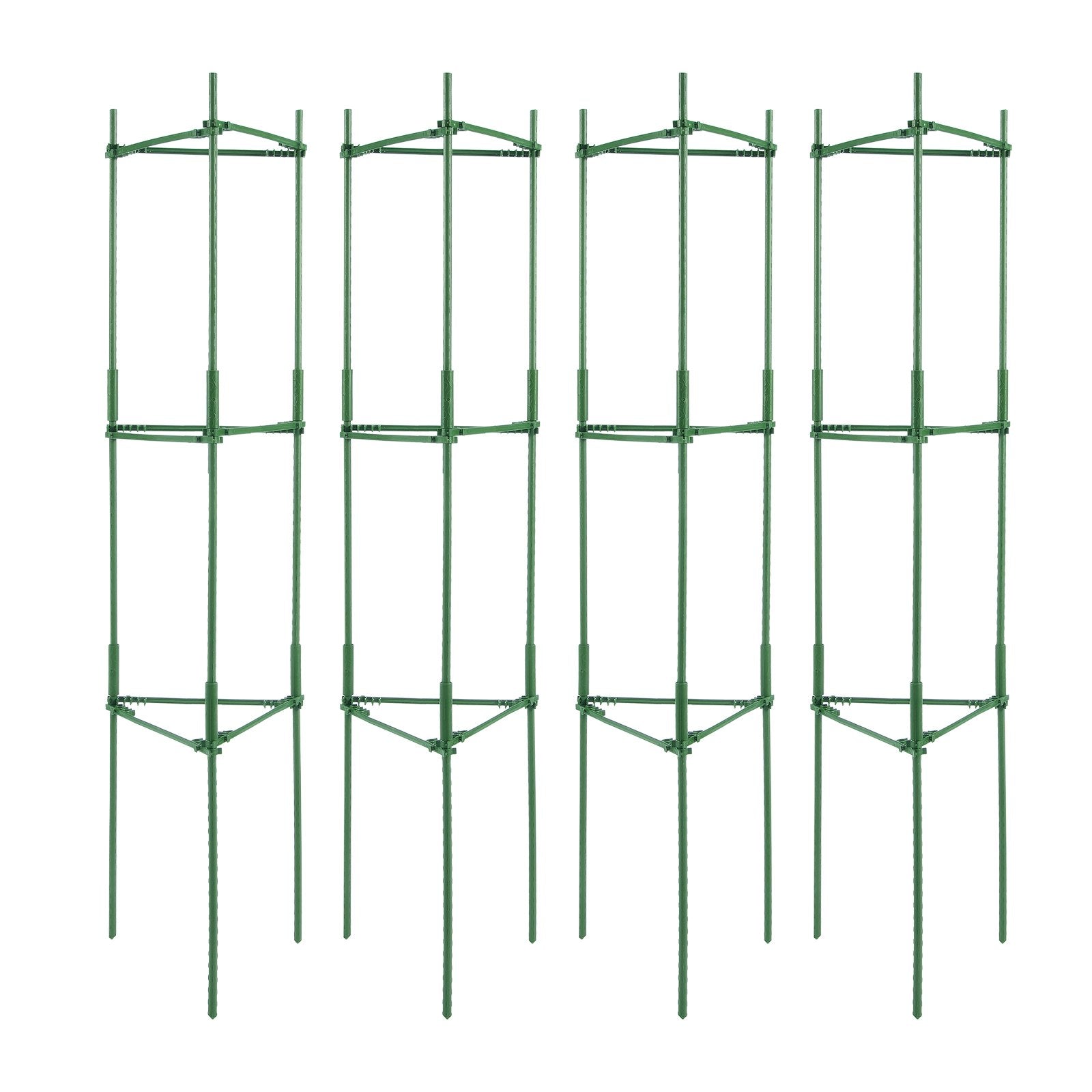 Tomato Cages 4 Packs Stackable 1620mm Trellis Plant Stakes Support for Gardens