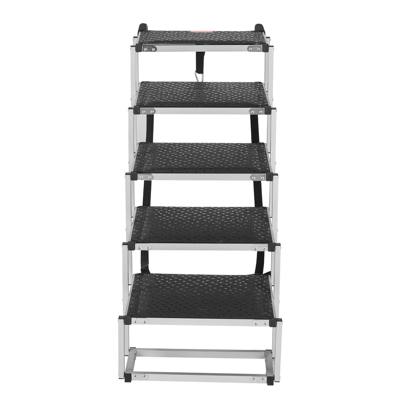 Dog Stair for Cars 5-Step Folding Ramp Nonslip Lightweight Aluminum 150 lbs