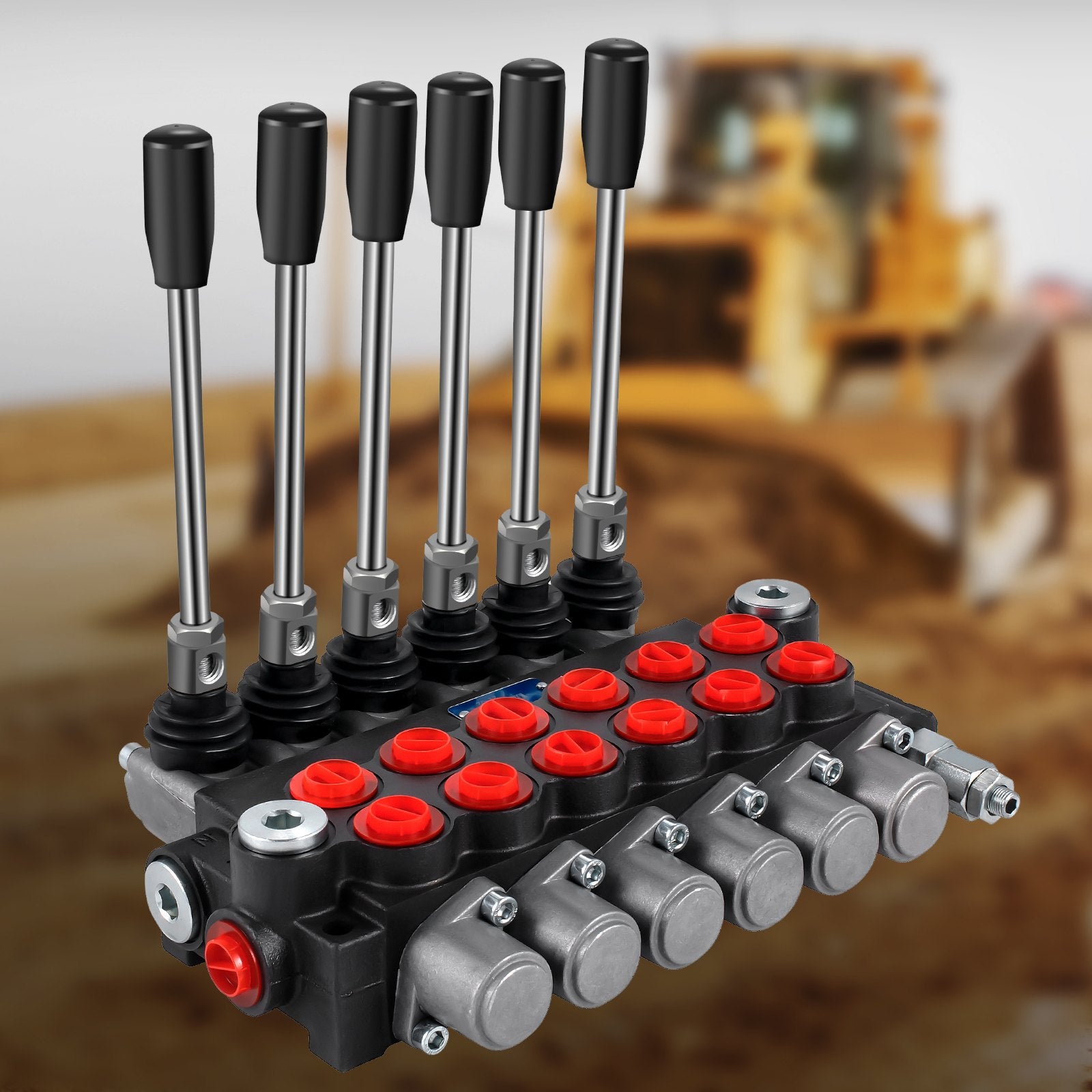 6 Spool Hydraulic Directional Control Valve 11 GPM 3600 PSI for Tractors