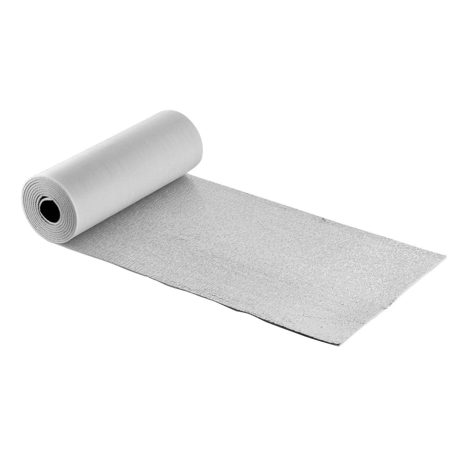 Reflective Insulation Roll, 2-Car Garage Kit, 6mm 5.49x0.61m, 4 Rolls White PE