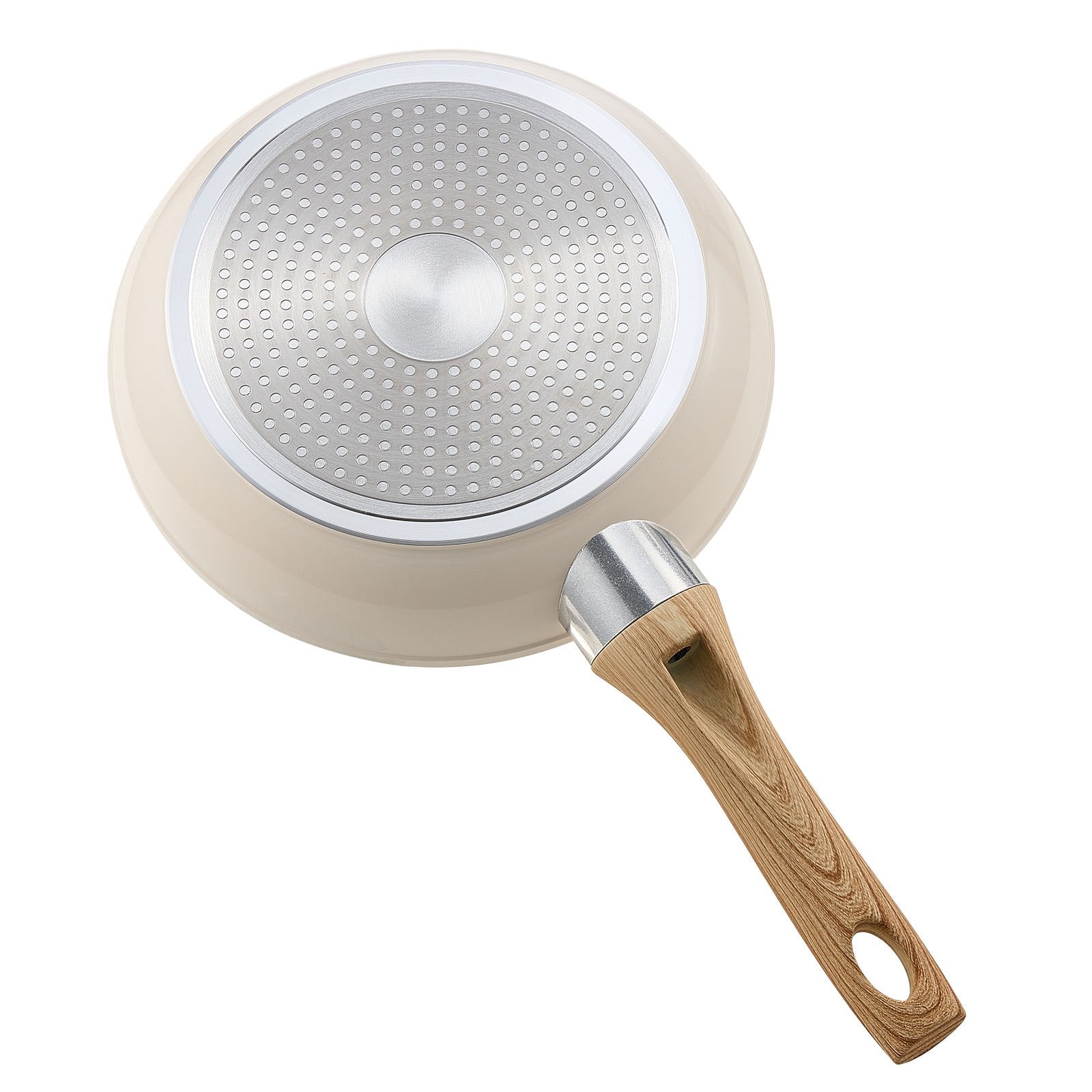 Frying Pan Skillet 3-Pcs (200/240/280mm) Nonstick Ceramic Heat-Resistant Handle
