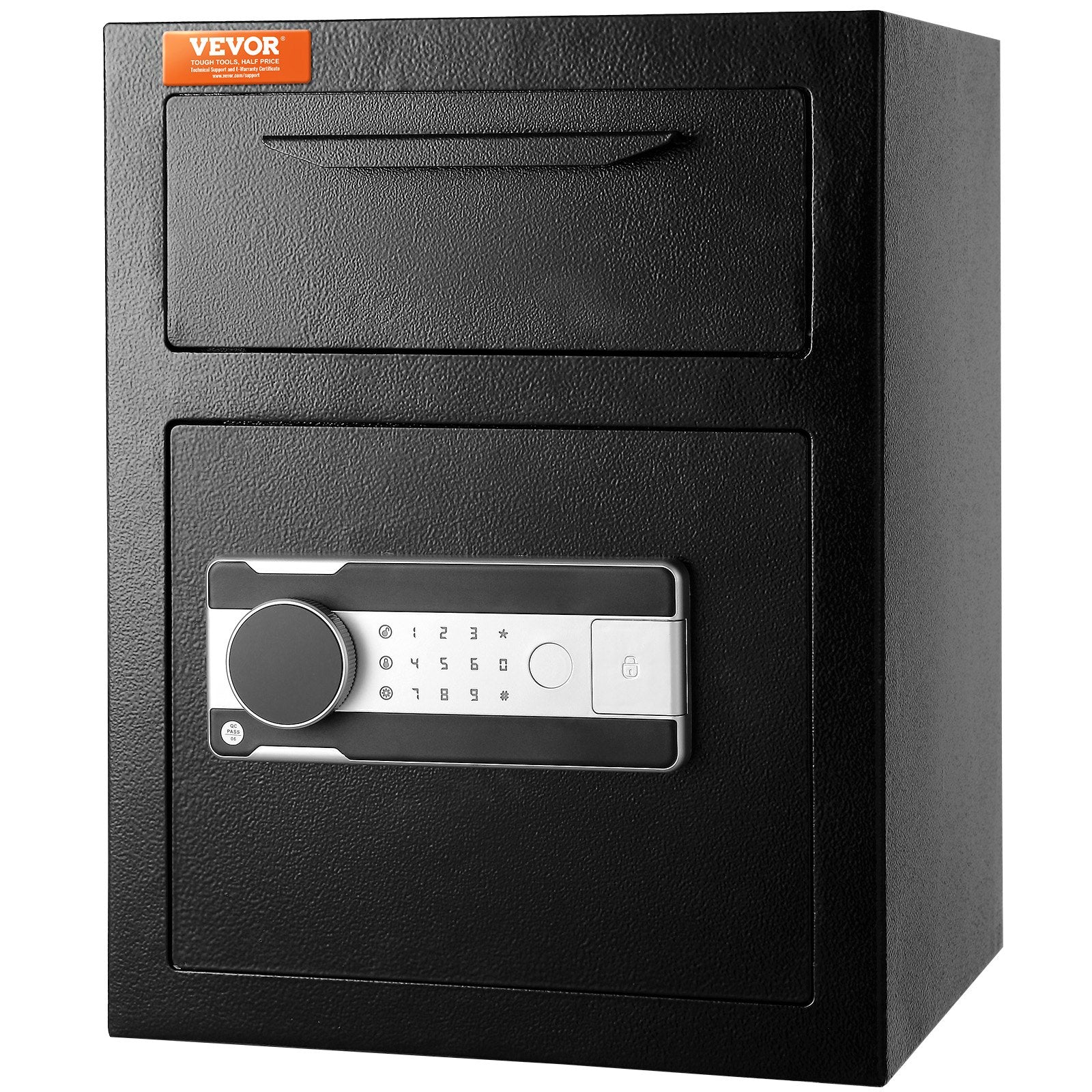 Depository Safe 1.7 Cub Drop Slot Electronic Code Lock 2 Keys 17.71x13.77x13.77