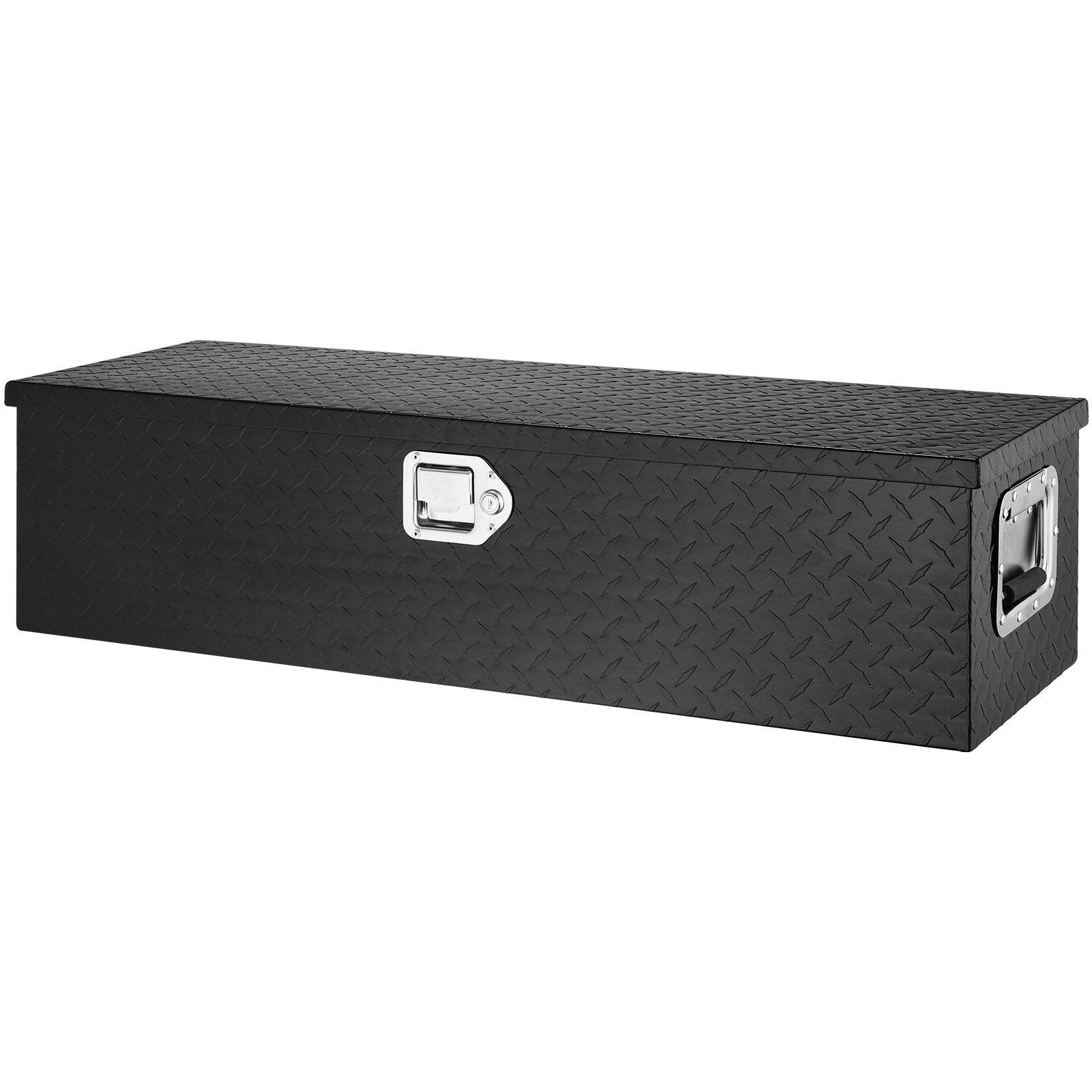 Heavy Duty Aluminum Truck Bed Tool Box 990x330x254mm Diamond Plate Black
