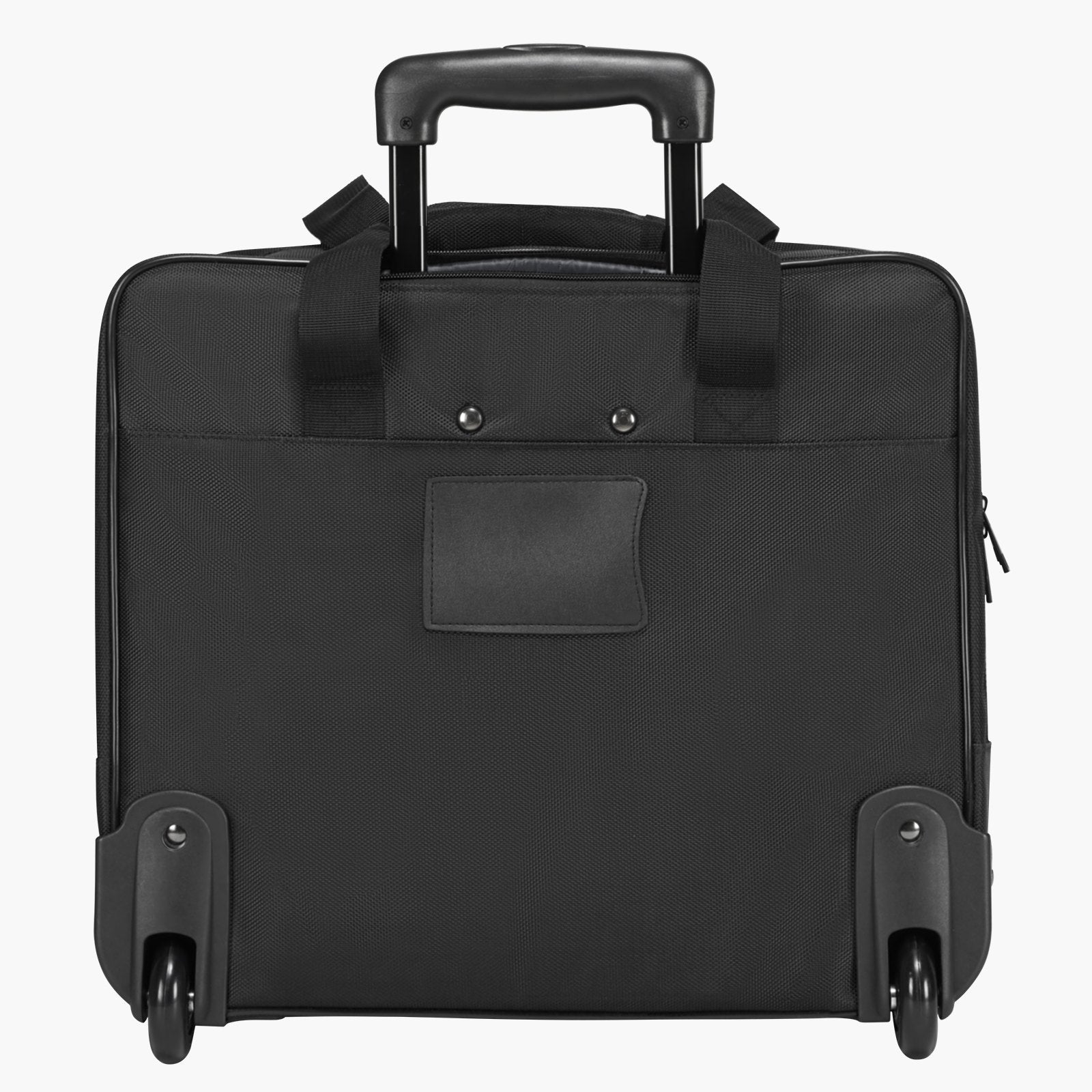 Laptop Bag Rolling Fits 15.6 Inch Wheeled Briefcase Telescoping Handle Black