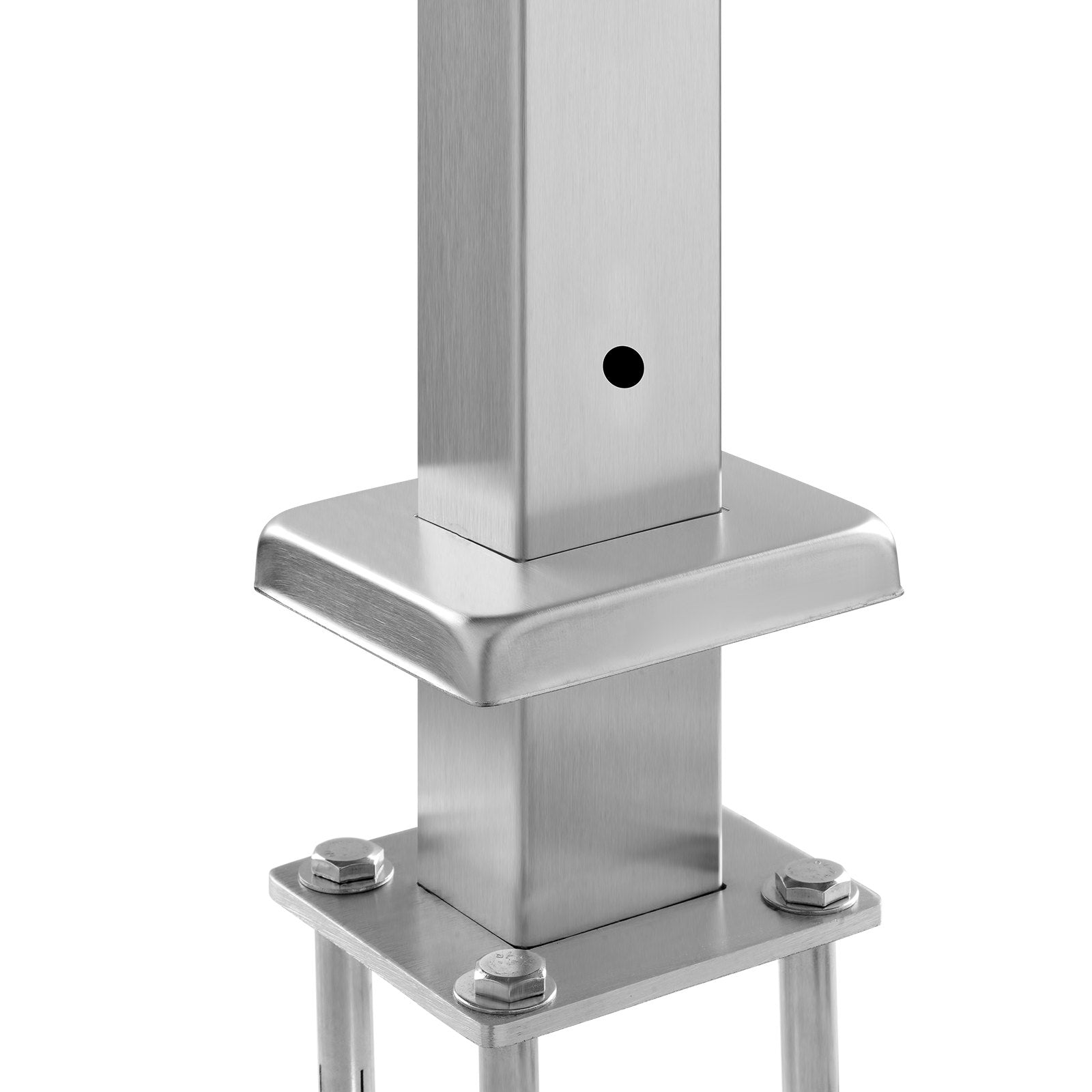 Cable Railing Post 36x1x2 SUS304 Stainless Steel Horizontal Hole Deck Bracket