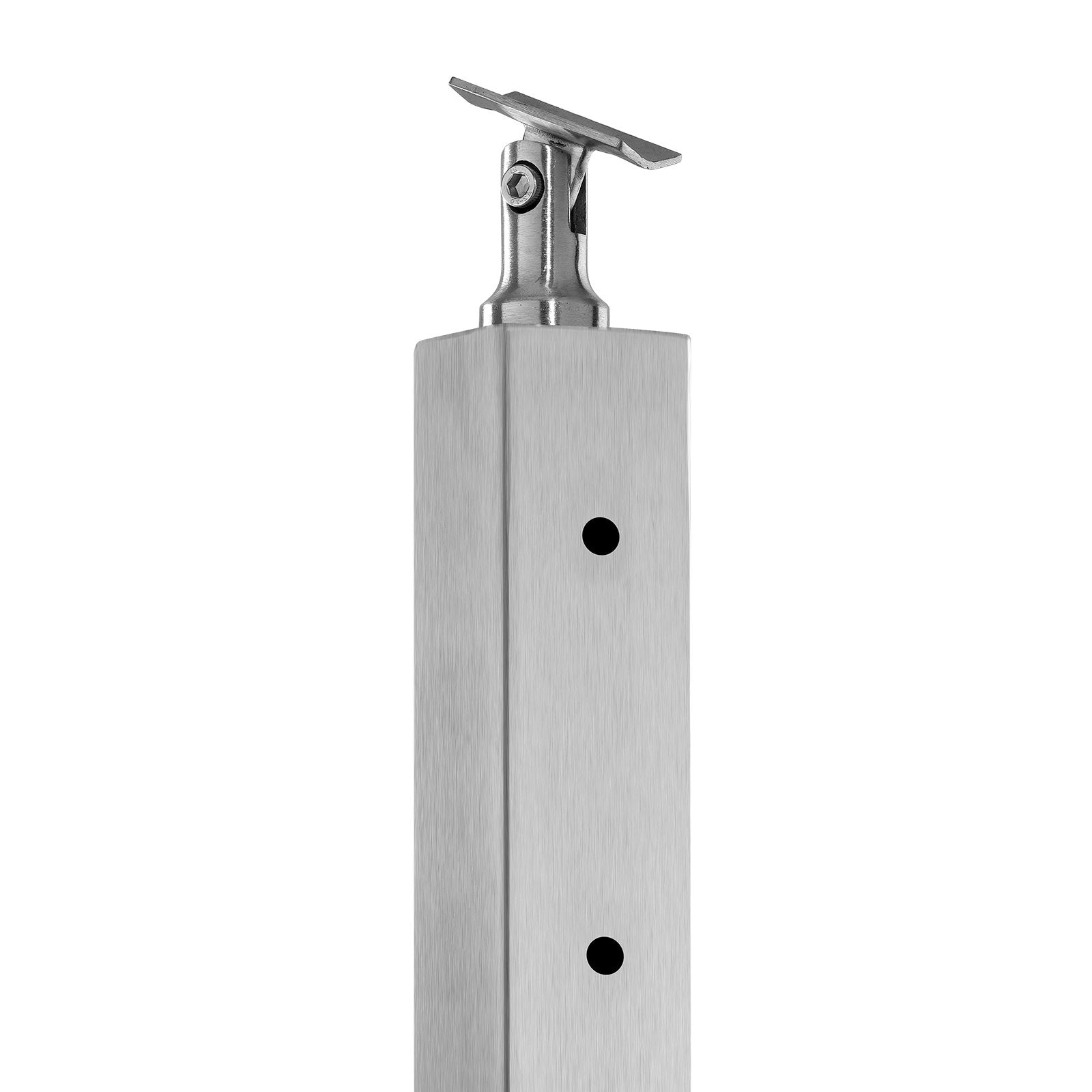 Cable Railing Post 36x1x2 SUS304 Stainless Steel Horizontal Hole Deck Bracket
