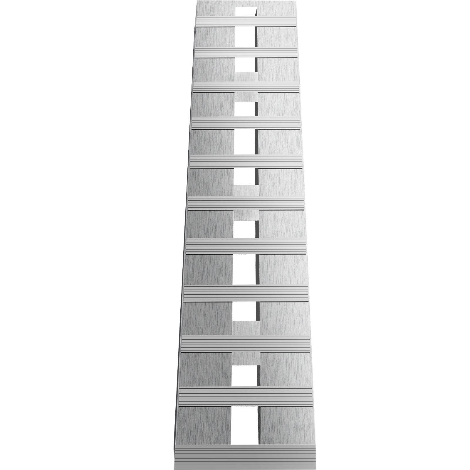 Aluminum Trailer Ramps 6000LBS Total, Beavertail Hook End, 1 Pair