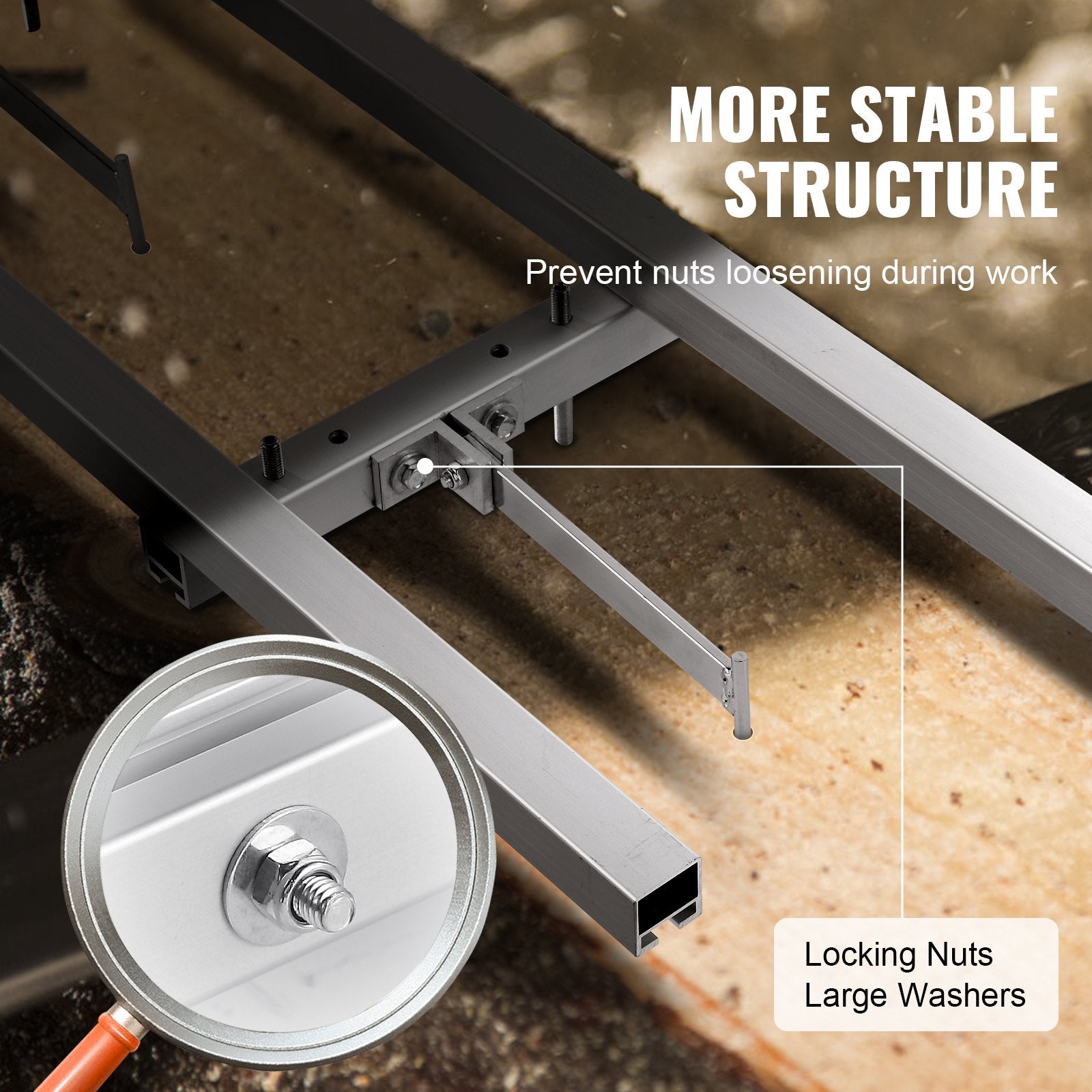 9 ft Chainsaw Mill Rail Guide System Aluminum Adjustable Milling Guide Kit