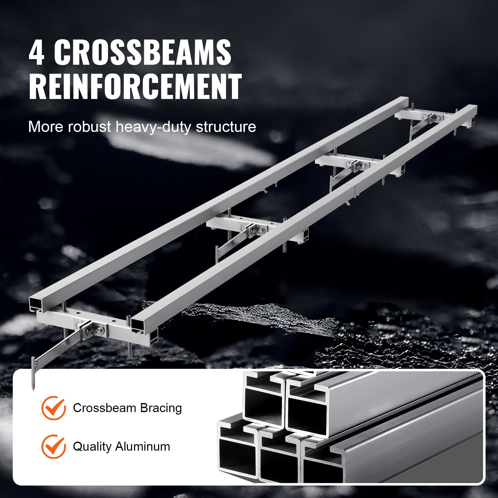 9 ft Chainsaw Mill Rail Guide System Aluminum Adjustable Milling Guide Kit