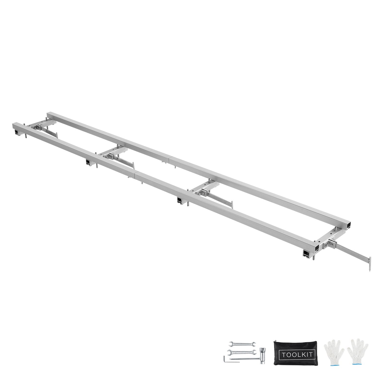 9 ft Chainsaw Mill Rail Guide System Aluminum Adjustable Milling Guide Kit