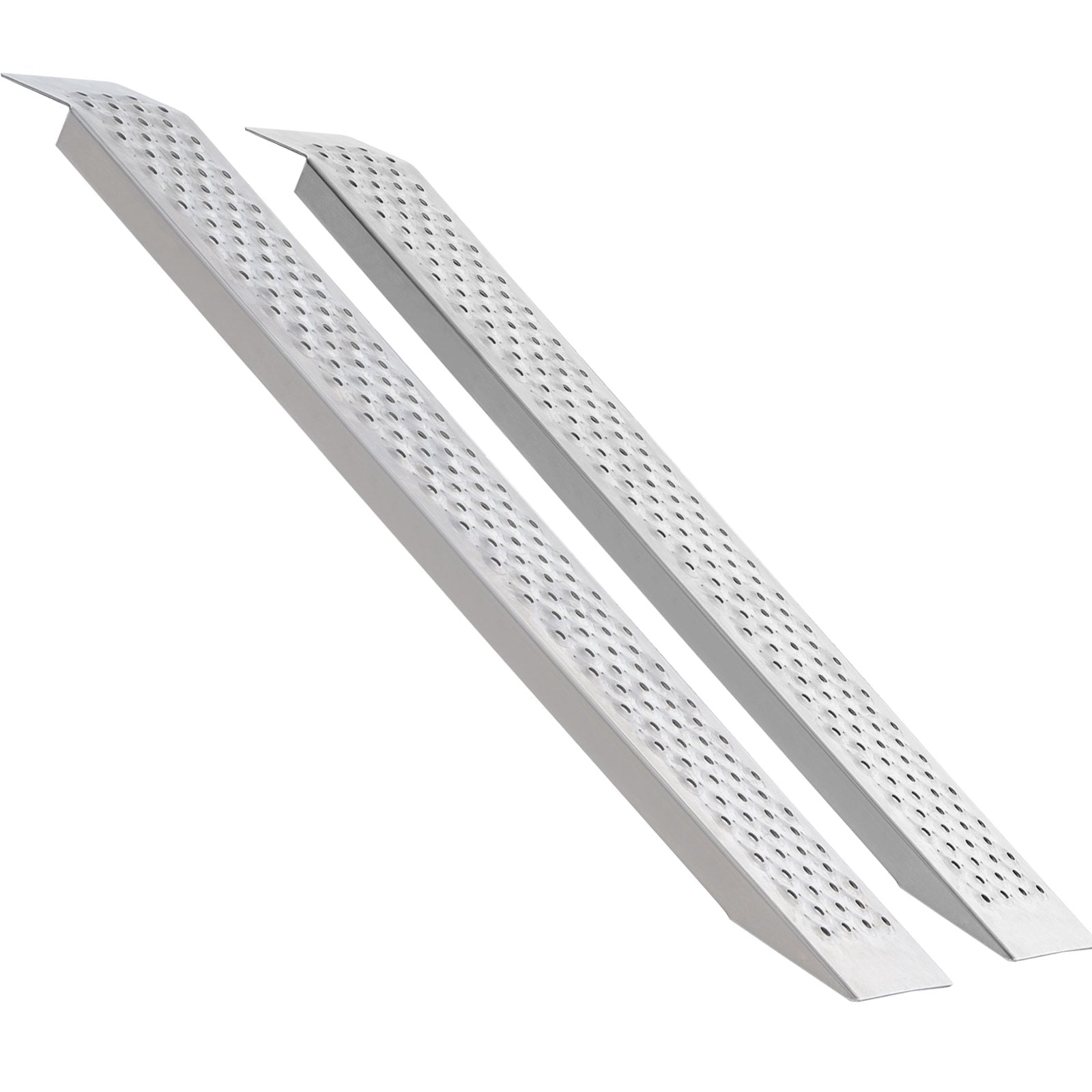 Loading Ramps Portable 2 Pcs 1200x215mm Aluminum Shed Ramp Anti-Slip Holes
