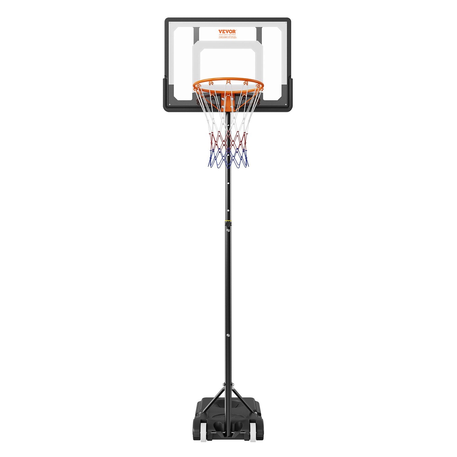 Basketball Hoop 32" Adjustable 5-7ft Portable Backboard System with Wheels &Base