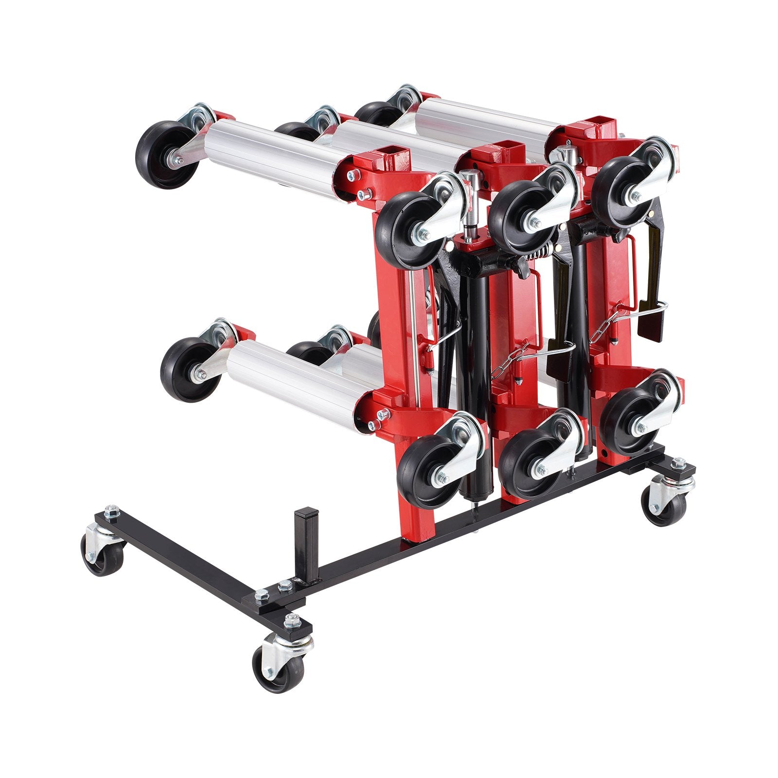Car Dolly Rack Storage 360 Wheels Hydraulic Ratchet Jack Stand 4-Dolly Holder