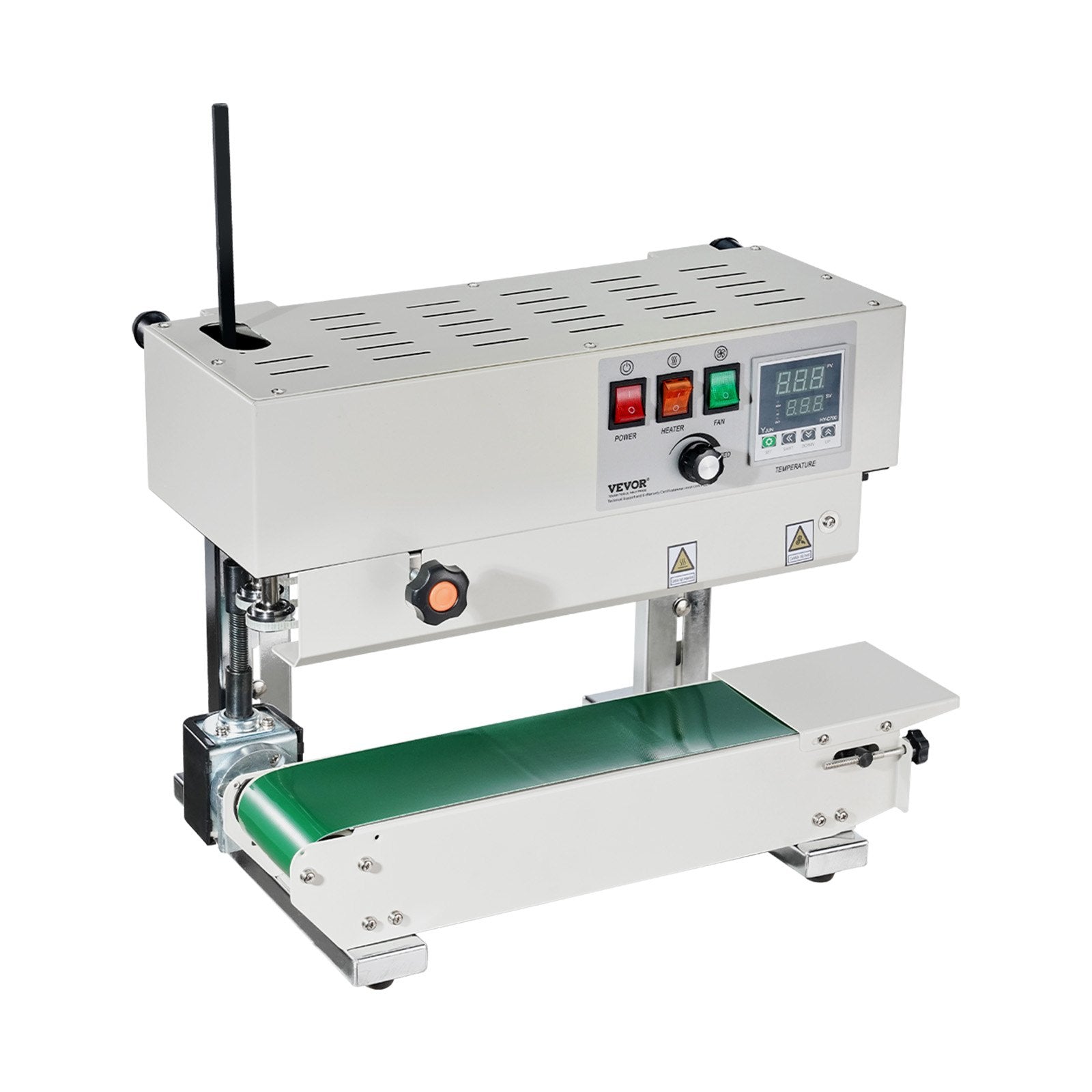 Continuous Bag Band Sealing Machine 6-12mm Digital Temp Control Carbon Steel