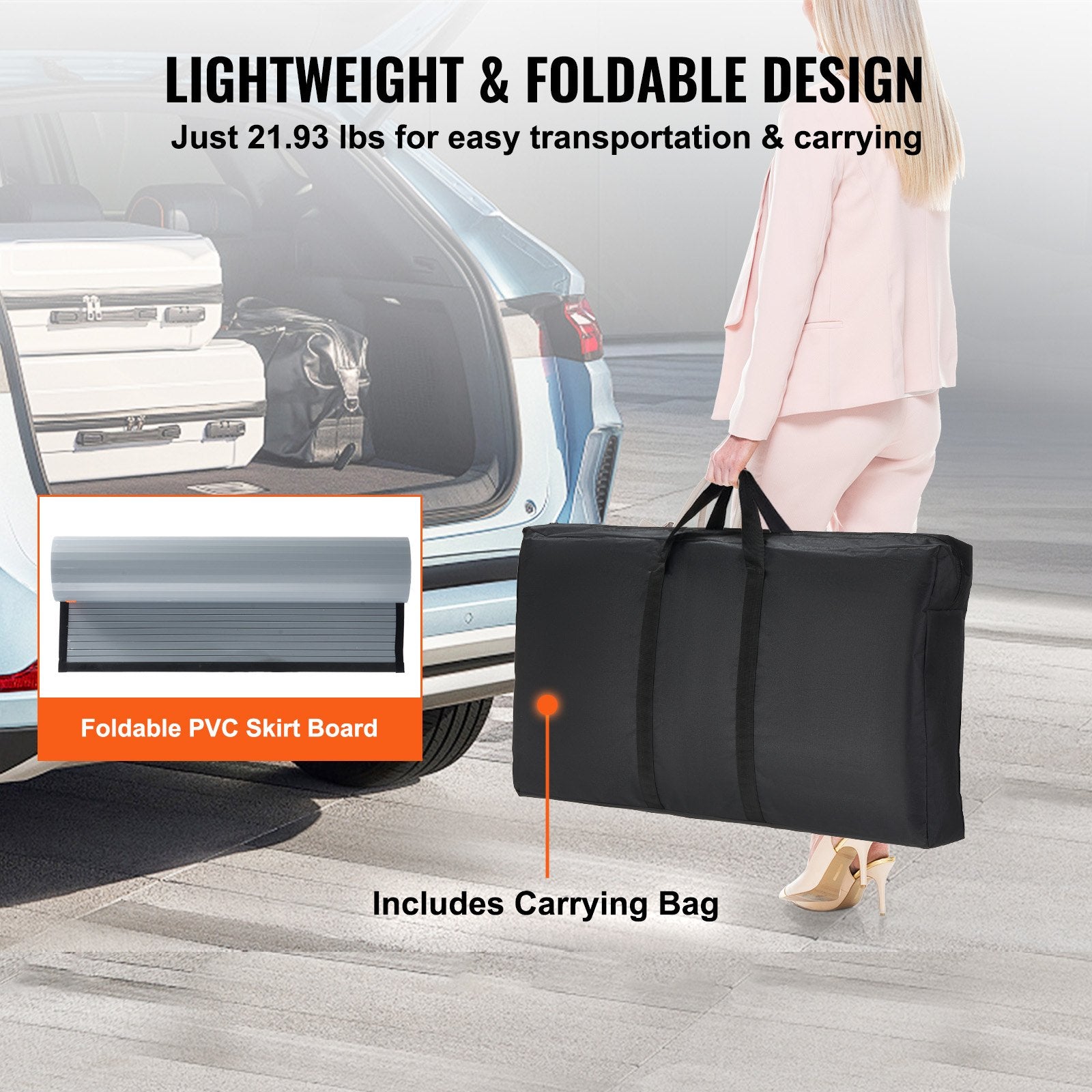 Portable Tradeshow Podium Table Foldable Exhibition Counter with Storage