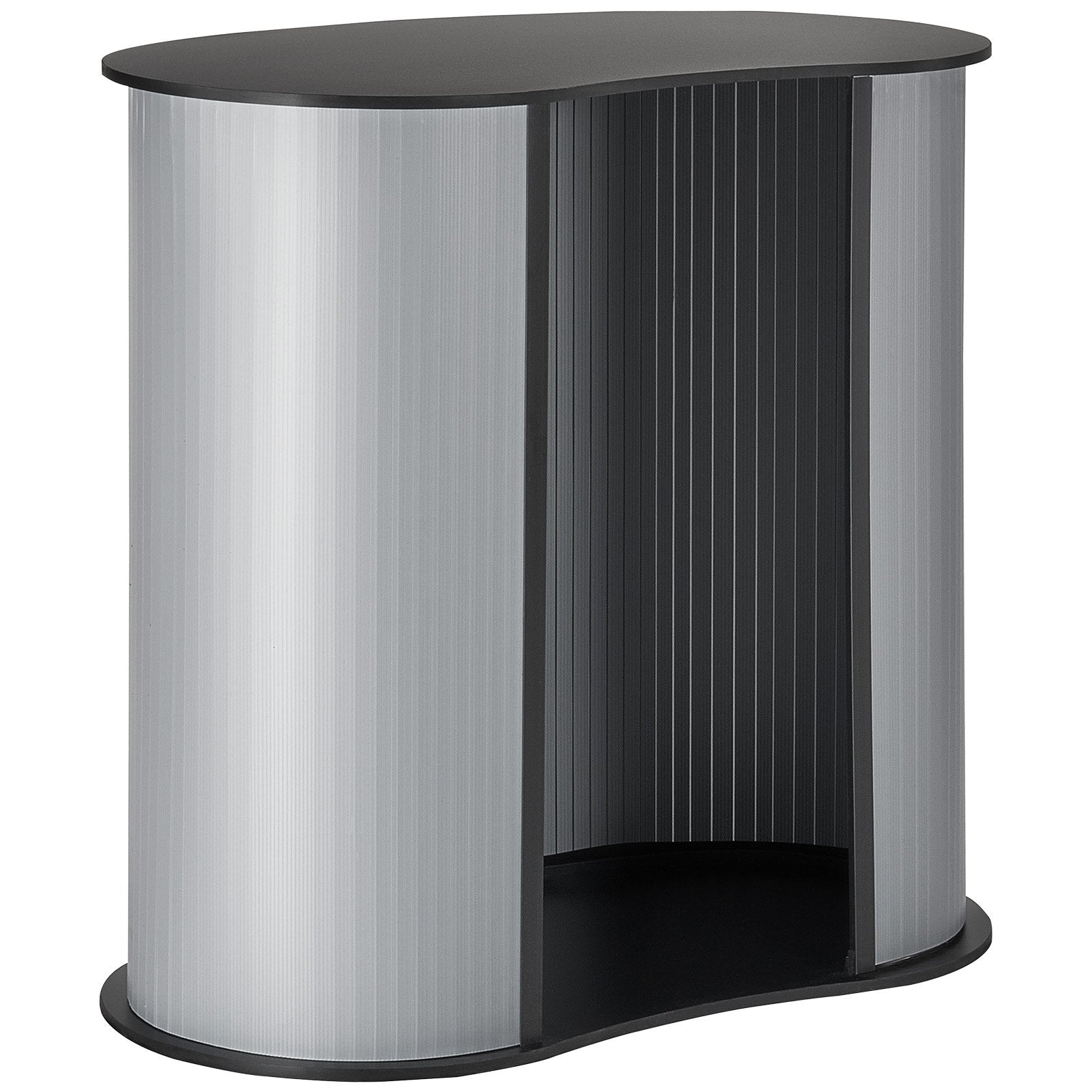 Portable Tradeshow Podium Table Foldable Exhibition Counter with Storage