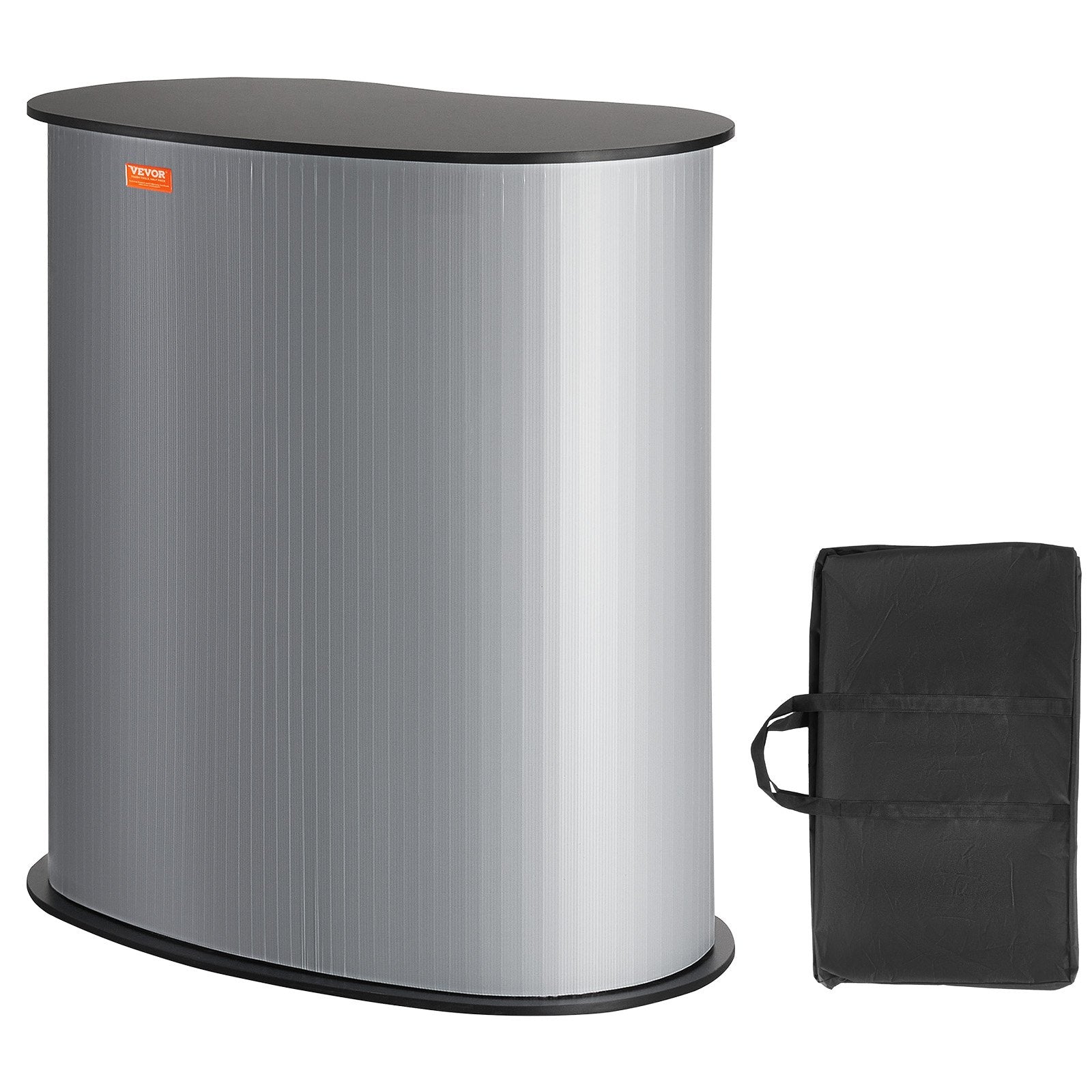 Portable Tradeshow Podium Table Foldable Exhibition Counter with Storage