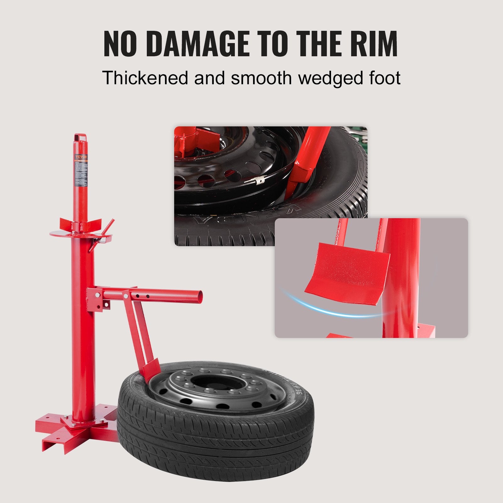 Manual Tire Changer Portable Hand Bead Breaker for 203-406mm Tires Truck