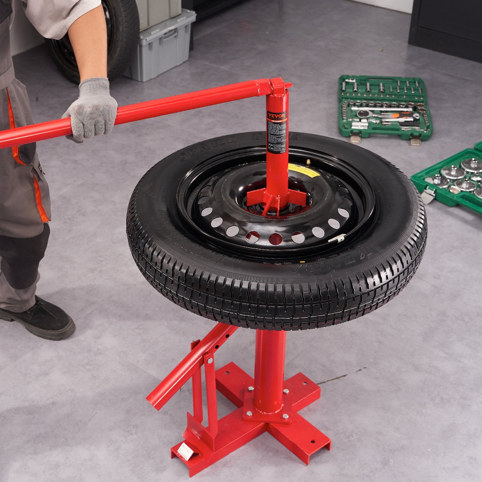 Manual Tire Changer Portable Hand Bead Breaker for 203-406mm Tires Truck