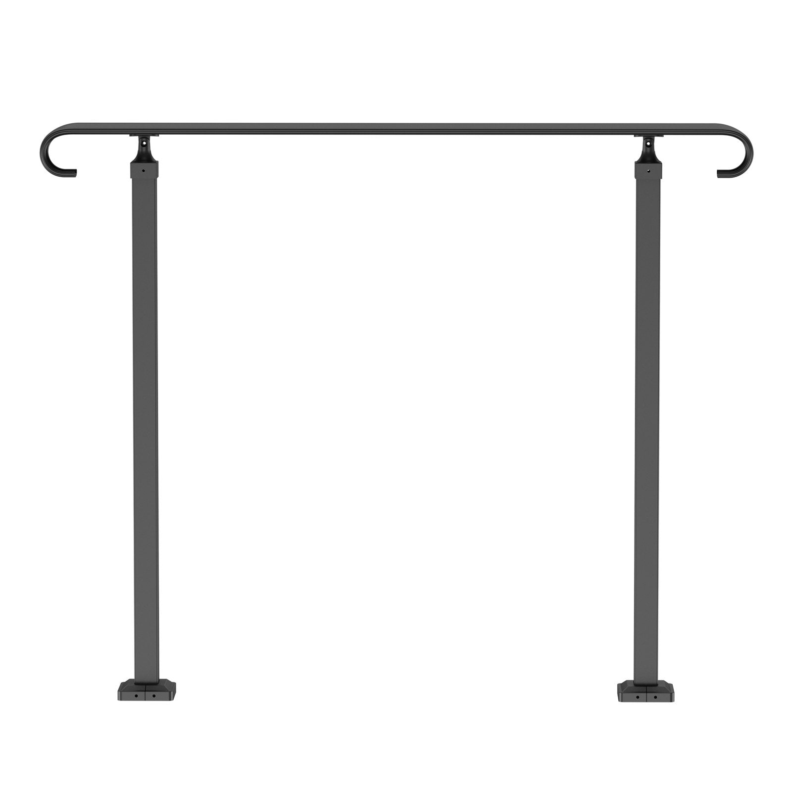 Wrought Iron Handrail Stair Railing Adjustable Fit 2 Steps