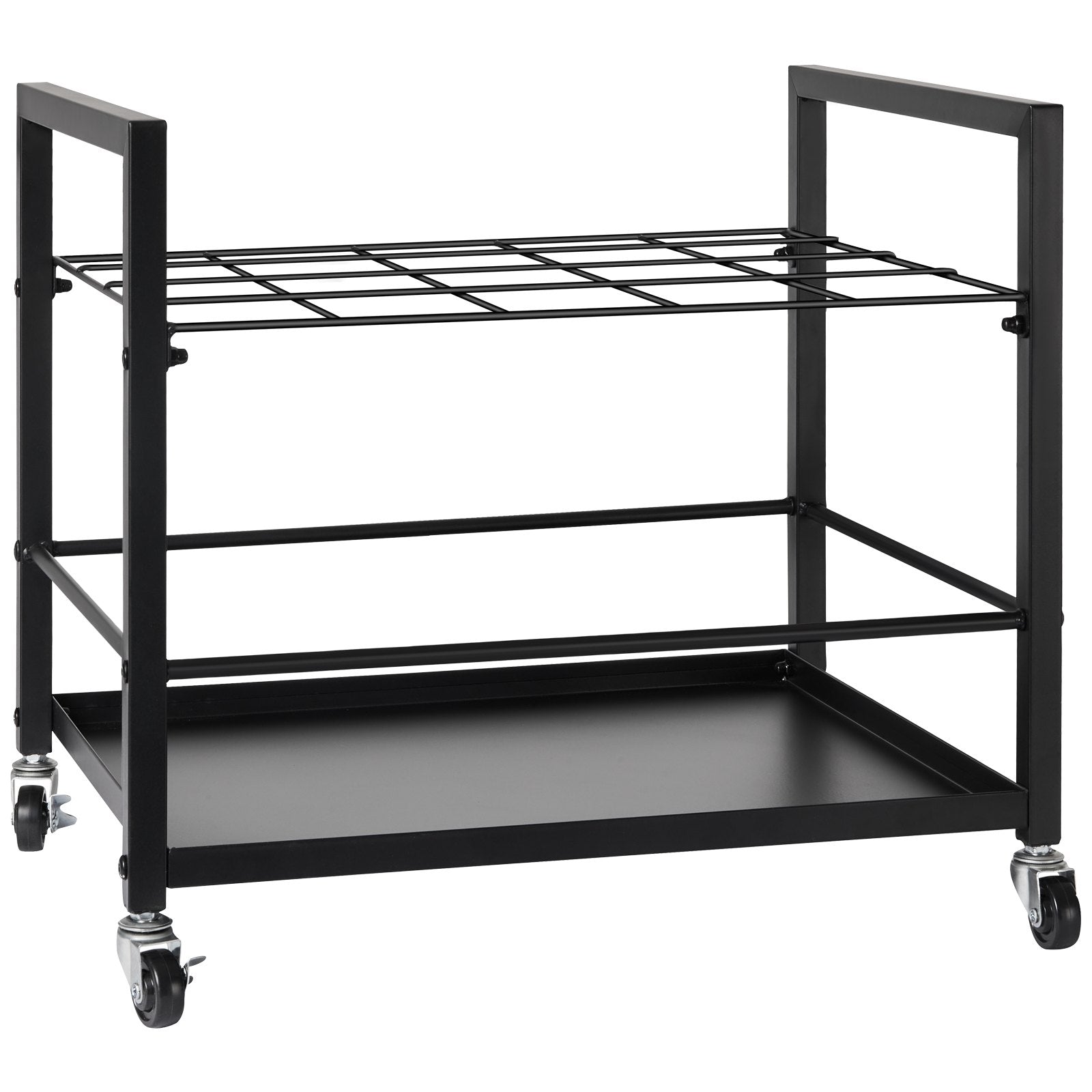 Blueprint Storage Rack 20-Slot Mobile Metal Holder with Wheels for Maps Posters