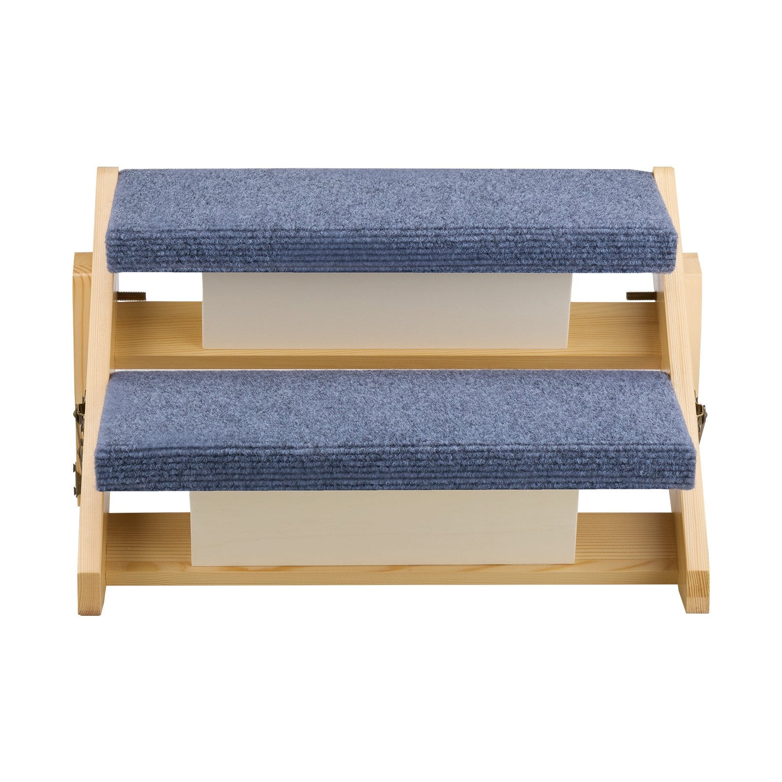 Wood Pet Stairs 2-Step for Beds Sofa Cars 50kg Load Stable Sturdy for Dogs Cats