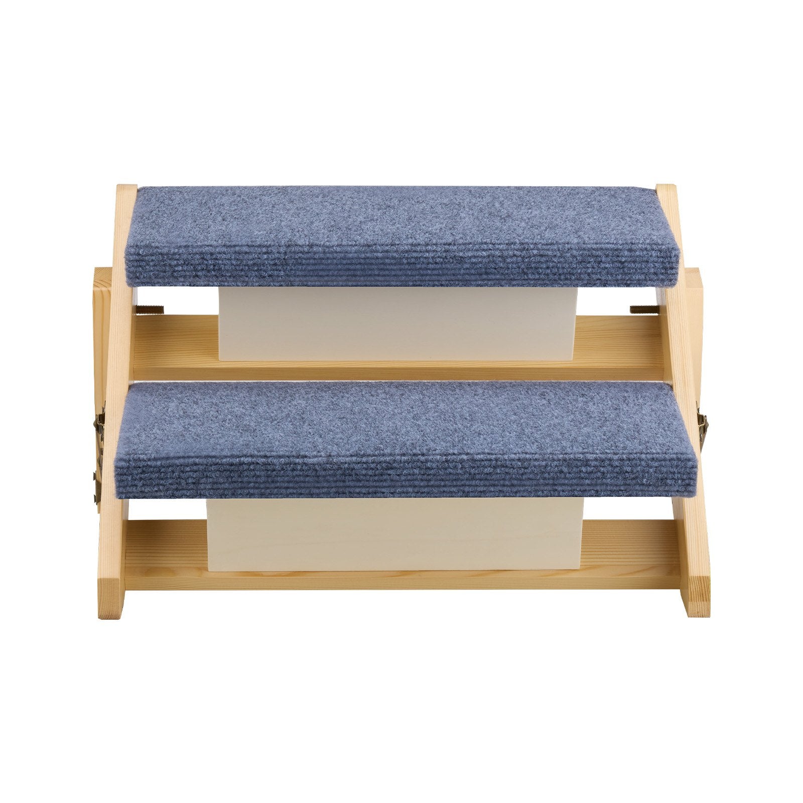 Wood Pet Stairs 2-Step for Beds Sofa Cars 50kg Load Stable Sturdy for Dogs Cats