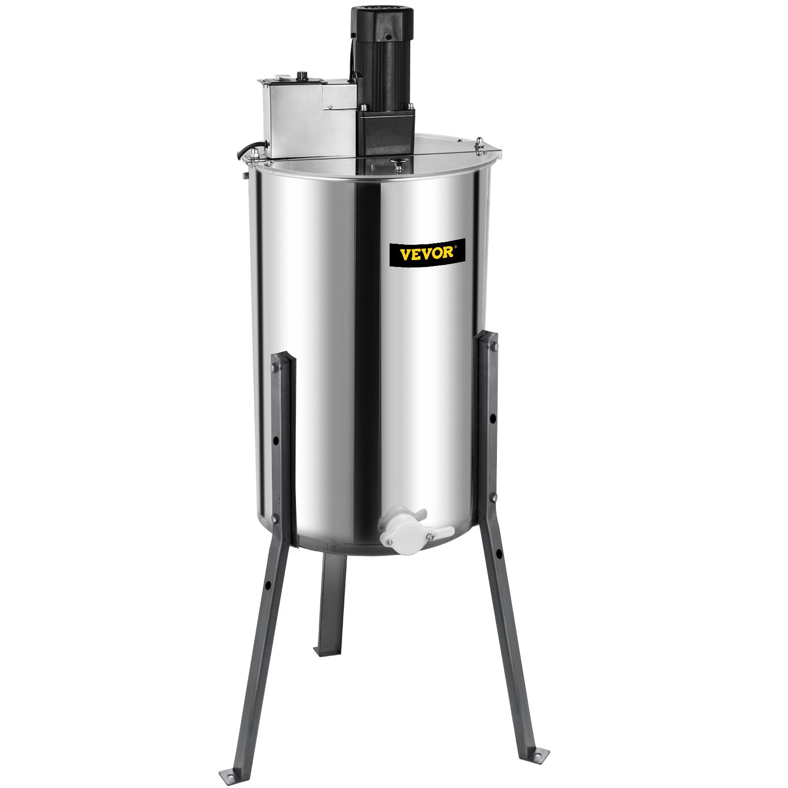 Electric Honey Extractor, 2 Frame Stainless Steel Bee Honeycomb Spinner Crank