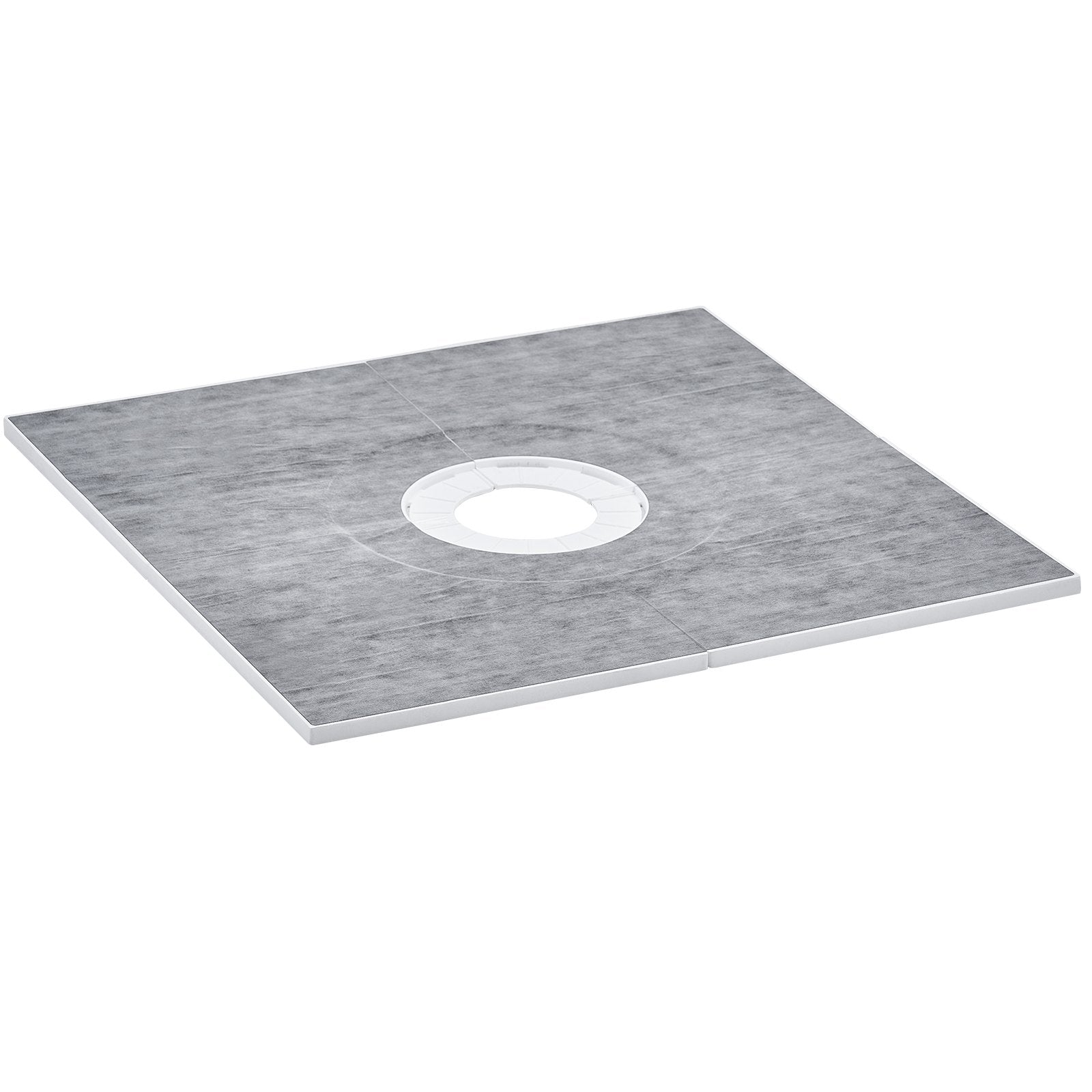 Shower Curb Kit 914x914mm Pan Kit 160mm Central Drain EPS Install Waterproof