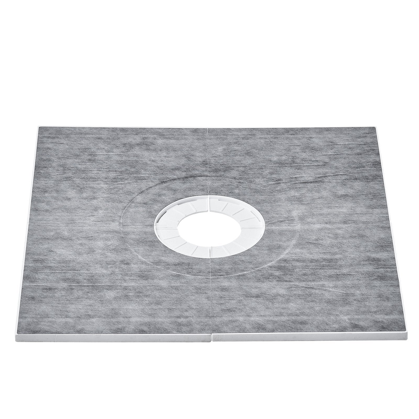 Shower Curb Kit 914x914mm Pan Kit 160mm Central Drain EPS Install Waterproof