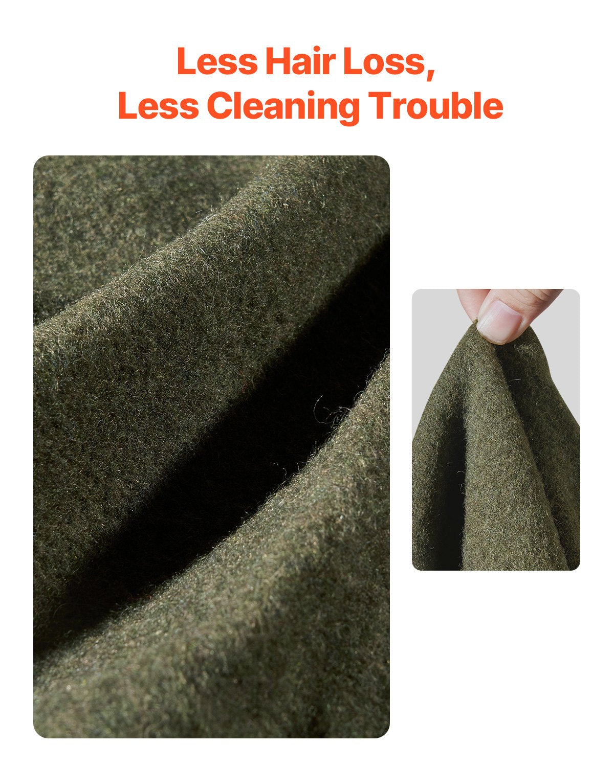 Wool Camping Blanket 1.62x2.23m, Large Warm Waterproof Windproof Flame Retardant