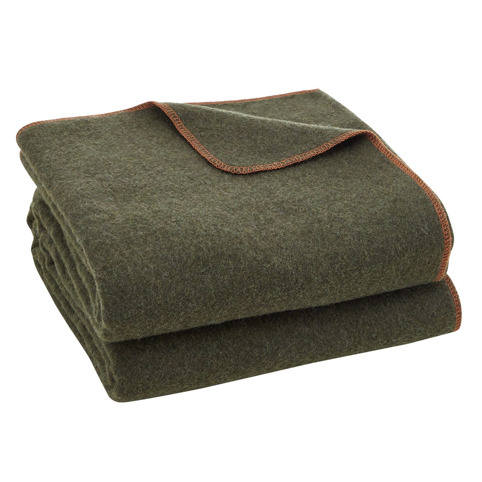 Wool Camping Blanket 1.62x2.23m, Large Warm Waterproof Windproof Flame Retardant