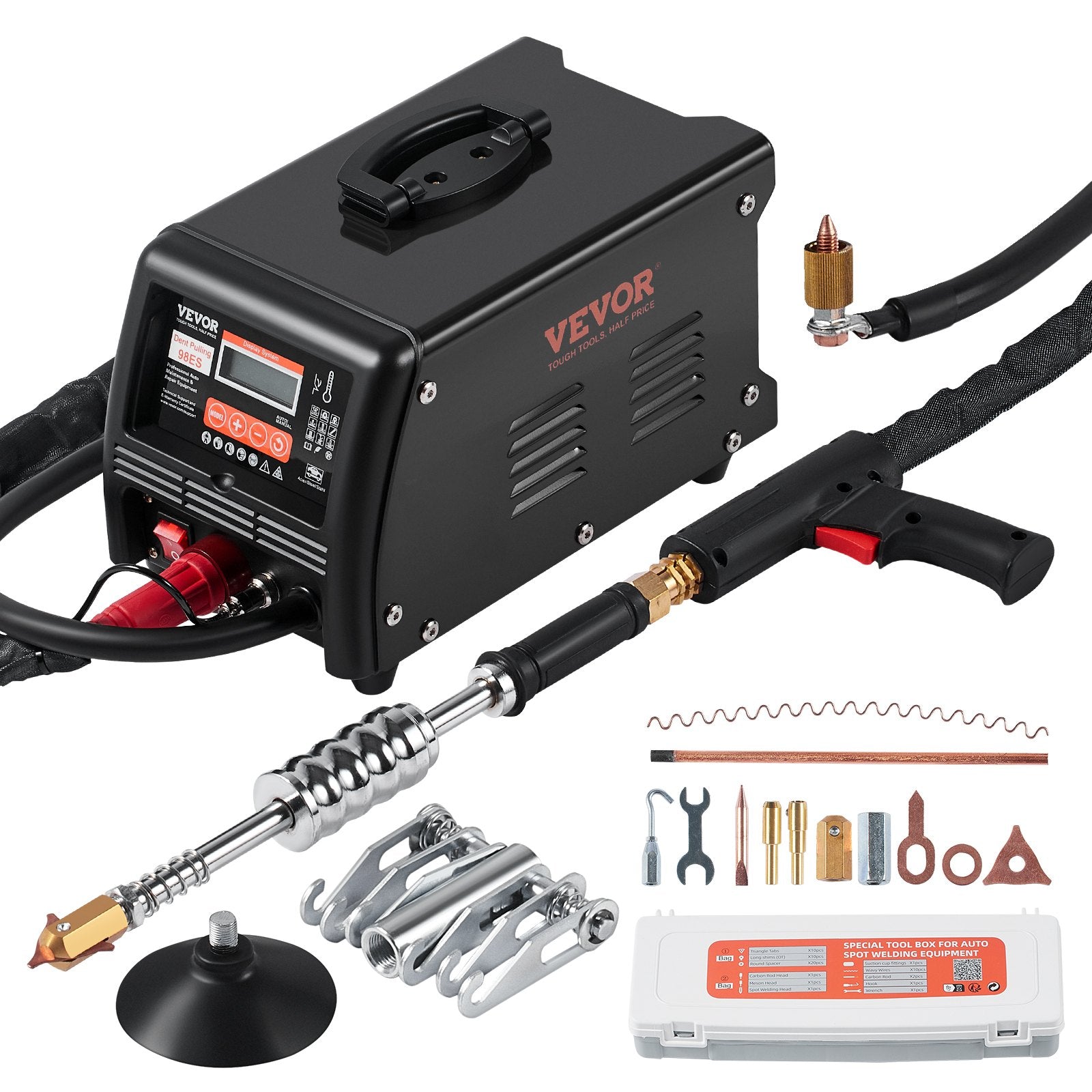 Stud Welder Dent Repair Kit, 3KW Spot Welder Dent Puller with Auto/Manual & 9 Modes