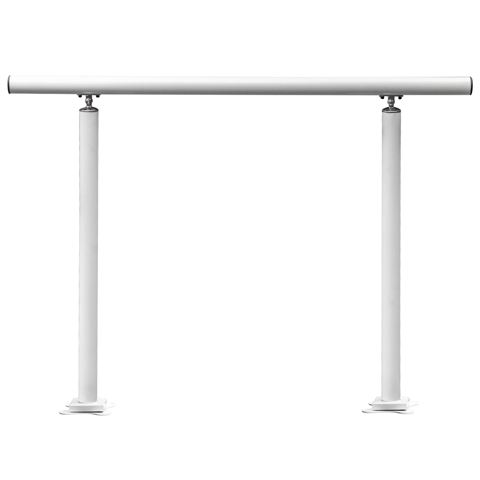 Adjustable Outdoor Handrail 3ft Stair Railing Aluminum White