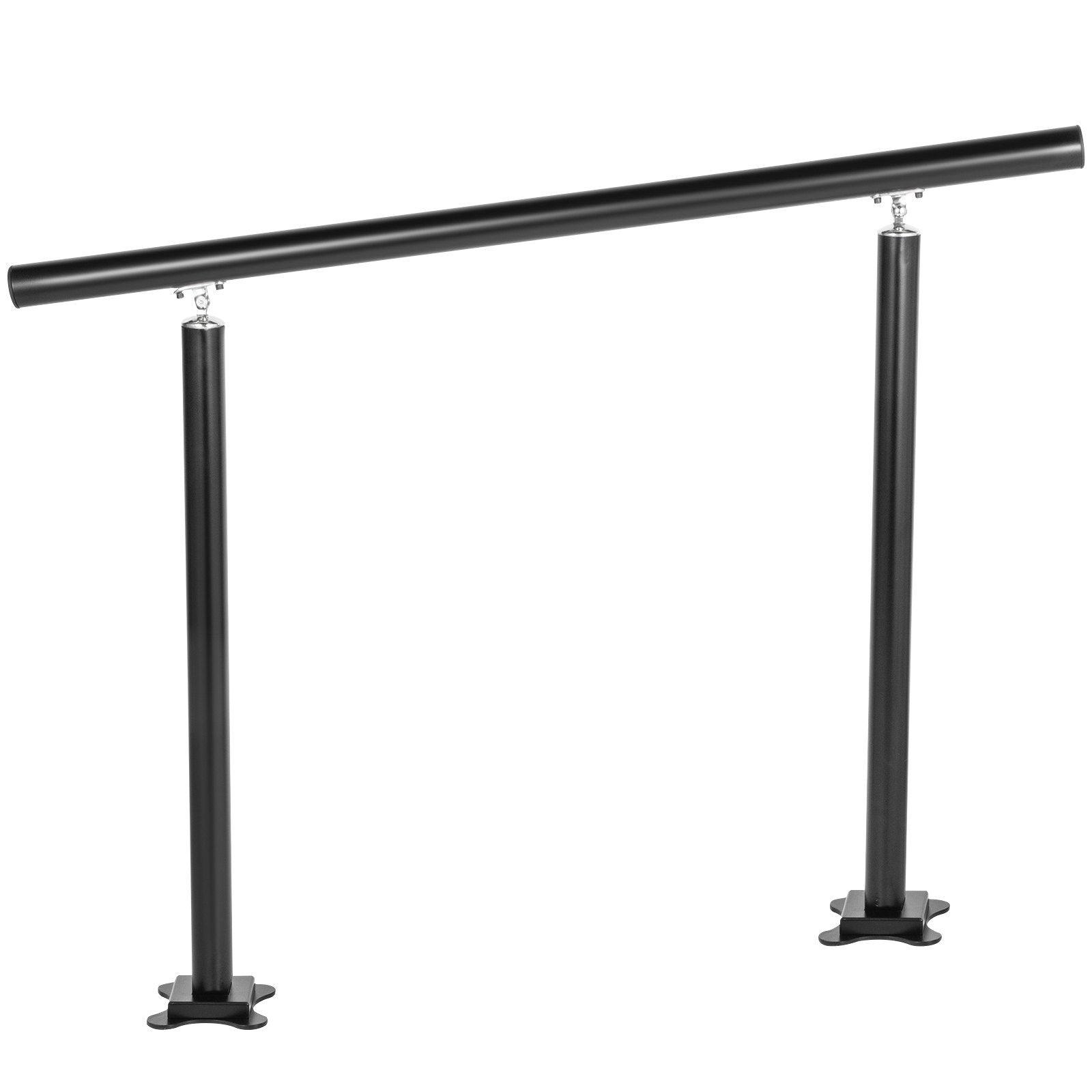 Handrail Outdoor Stairs 34 Inch Adjustable 0-60° Black Aluminum Stair Railing