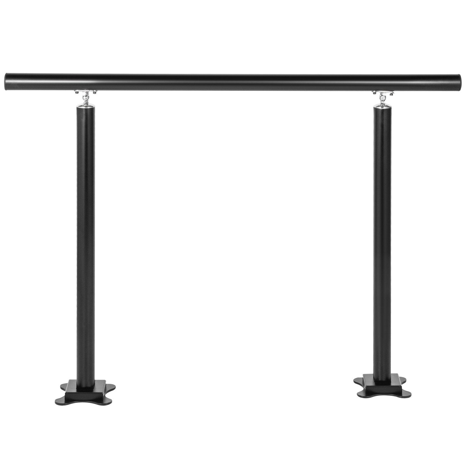 Handrail Outdoor Stairs 34 Inch Adjustable 0-60° Black Aluminum Stair Railing