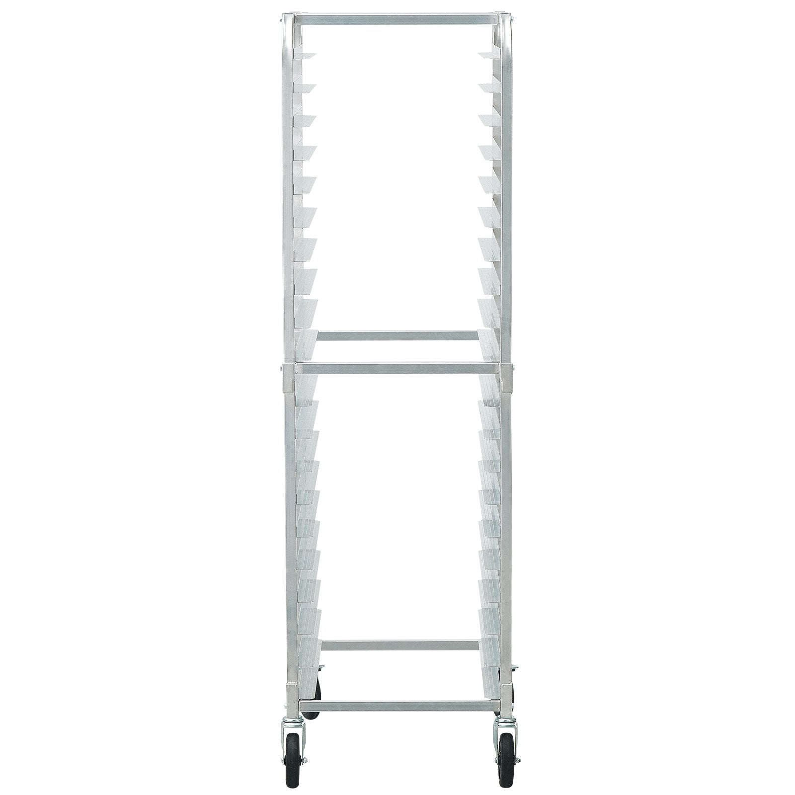 Bun Pan Rack 20Tier Aluminum Commercial Bakery Racking Trolley with Brake Wheels