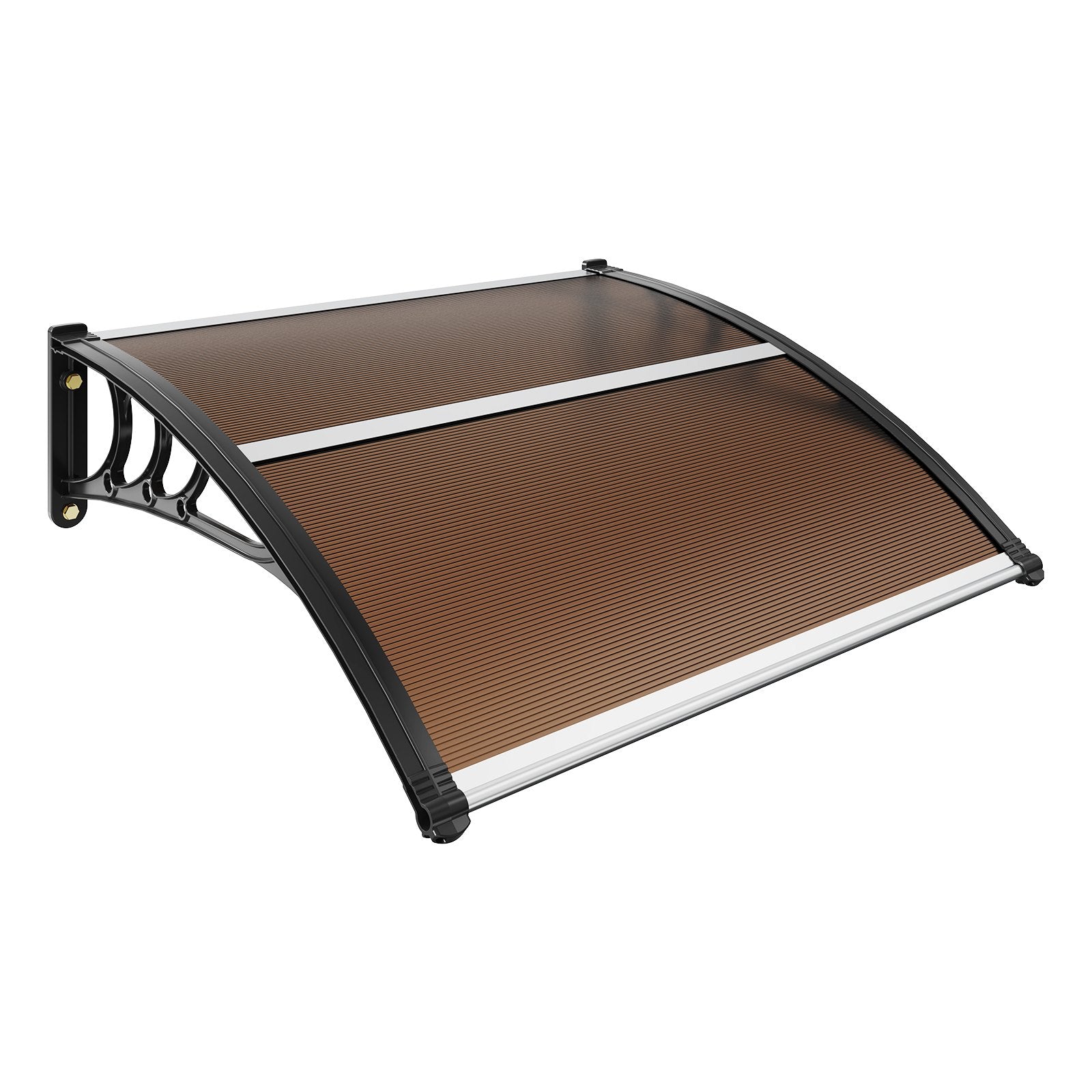 Window Door Awning Canopy 40x40in UPF50+ Polycarbonate Outdoor Overhang