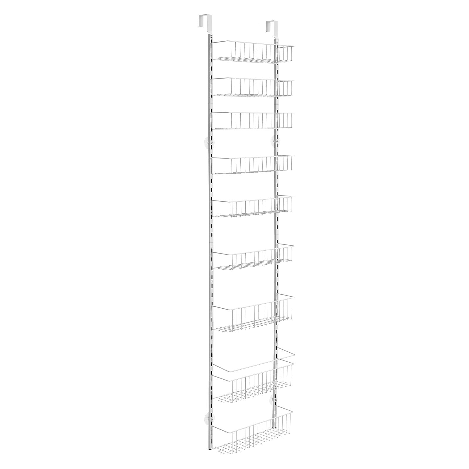 Over the Door Pantry Organizer, 9-Tier Heavy-Duty Steel Adjustable Storage Rack