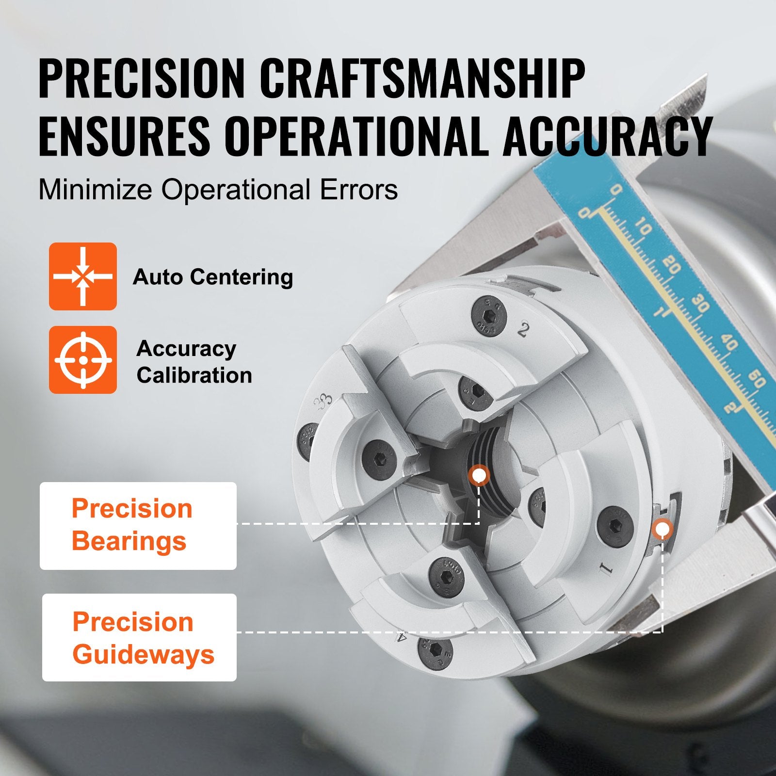 KP2-3/4 Lathe Chuck 4-Jaw 70mm Metal SelfCentering for Lathe Precision Machining