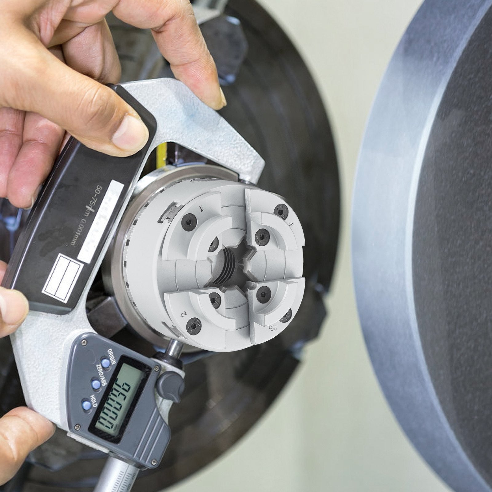KP96 Lathe Chuck 4-Jaw 96mm Metal Self-Centering for Lathe Precision Machining