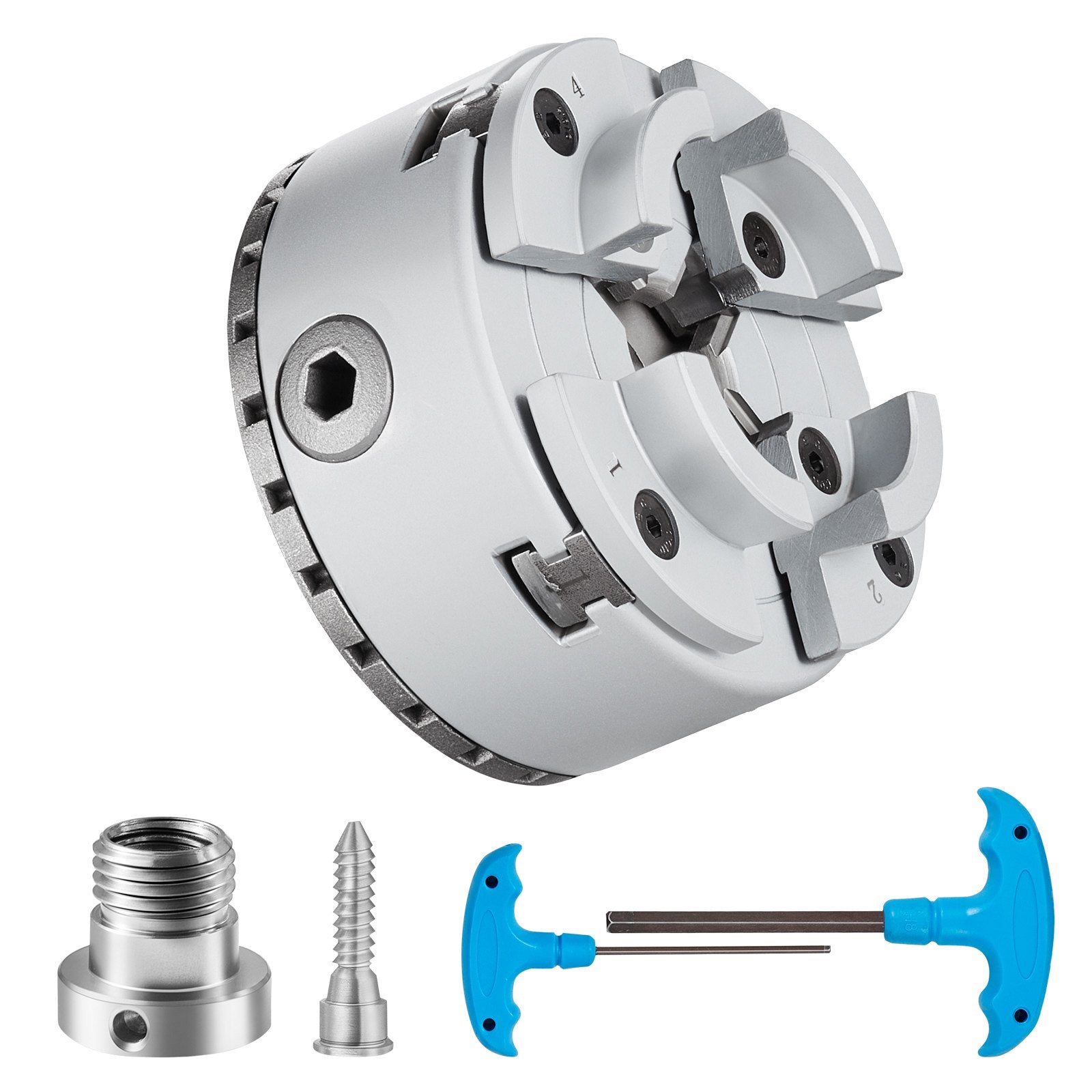 KP96 Lathe Chuck 4-Jaw 96mm Metal Self-Centering for Lathe Precision Machining