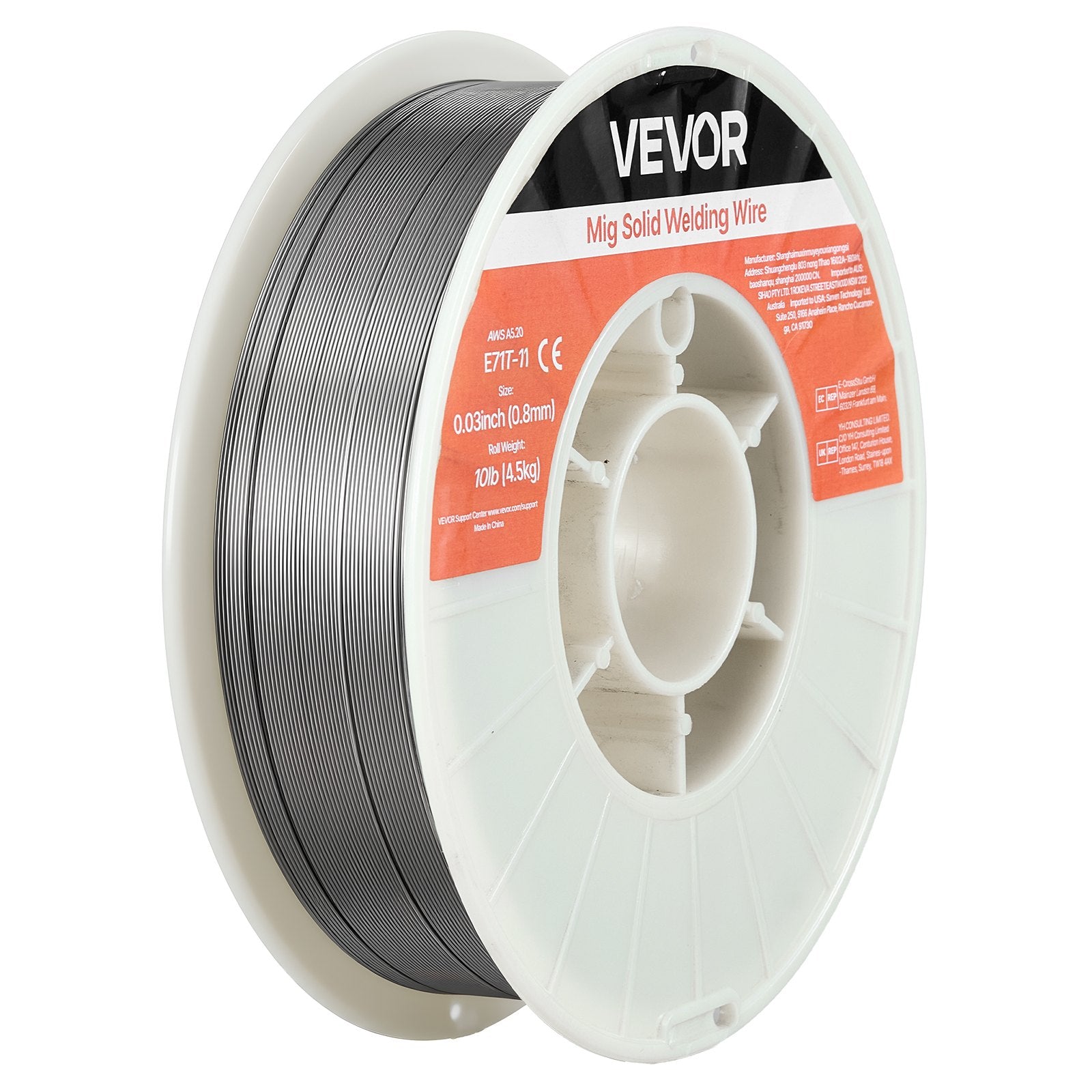 E71T-11 Flux Core MIG Welding Wire 0.8mm 4.5kg Gasless Mild Steel