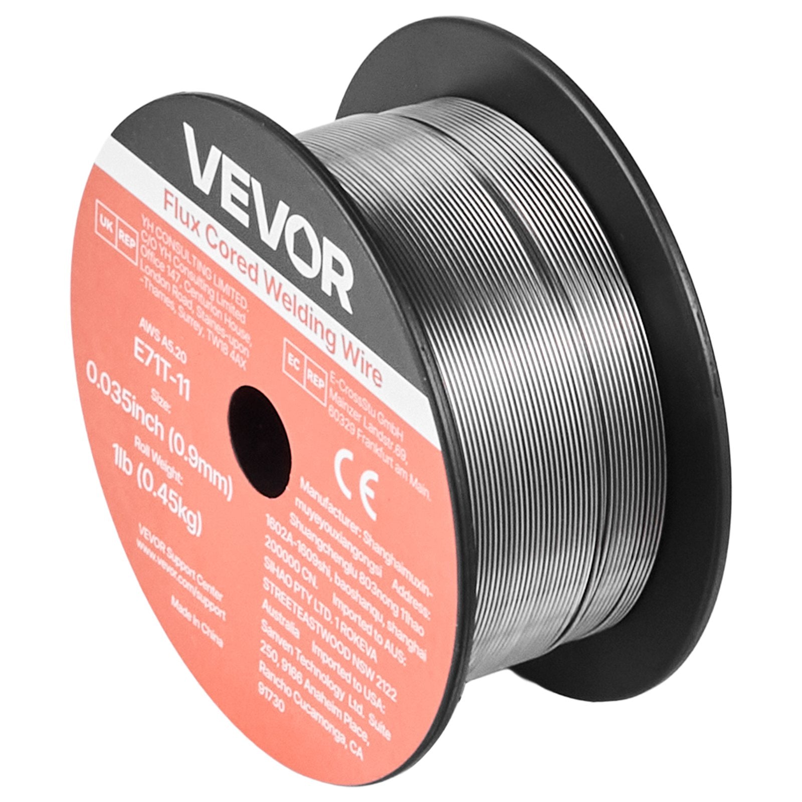 E71T-11 Flux Core MIG Welding Wire 0.9mm 0.45kg Gasless (2 Rolls)