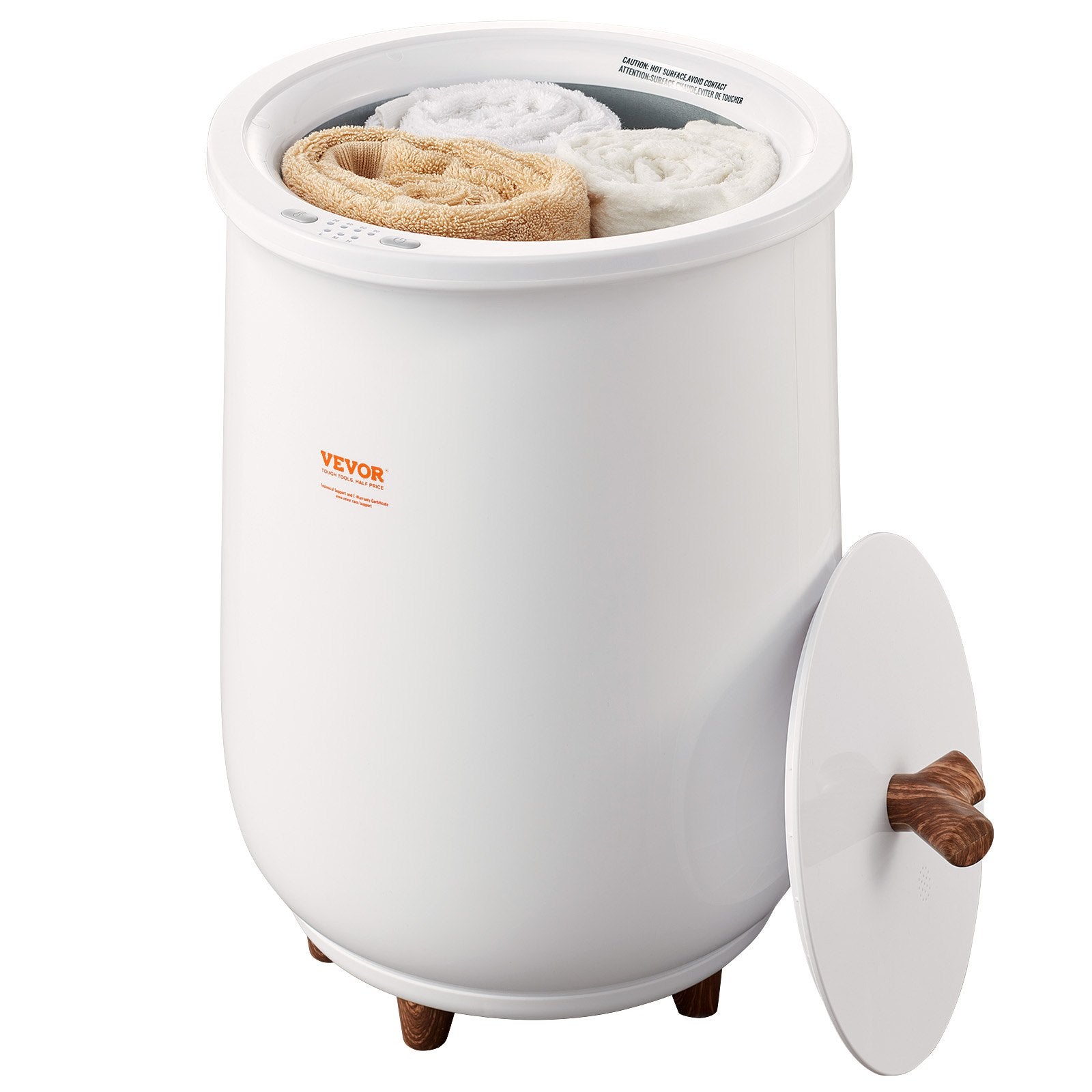 Towel Warmers for Bathroom Auto Shut Off Bucket Fits Up to 3 Oversized Towels