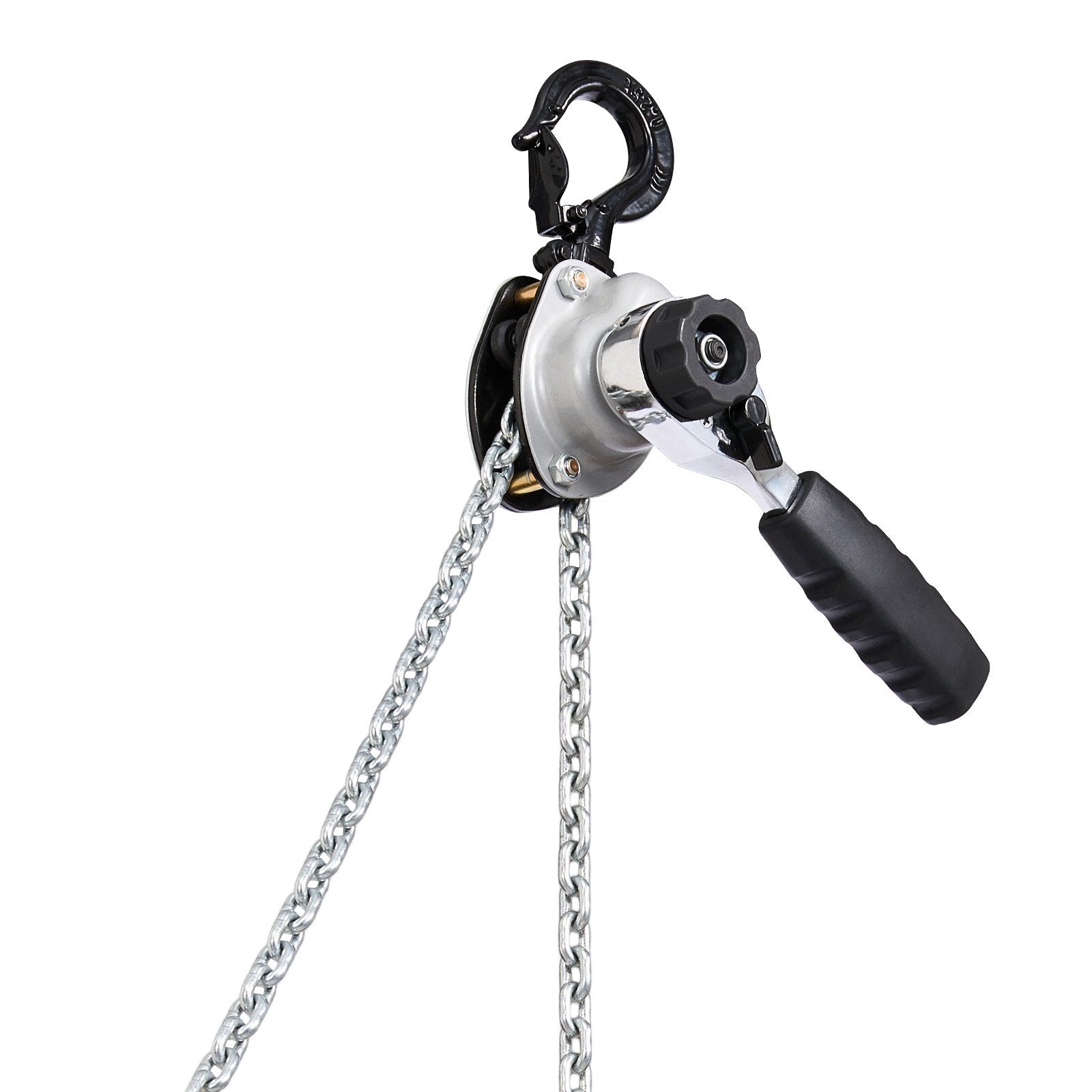 Manual Lever Chain Hoist 1/2T 500KG 6M G80 Steel Chain Dual Pawl Brake Hooks