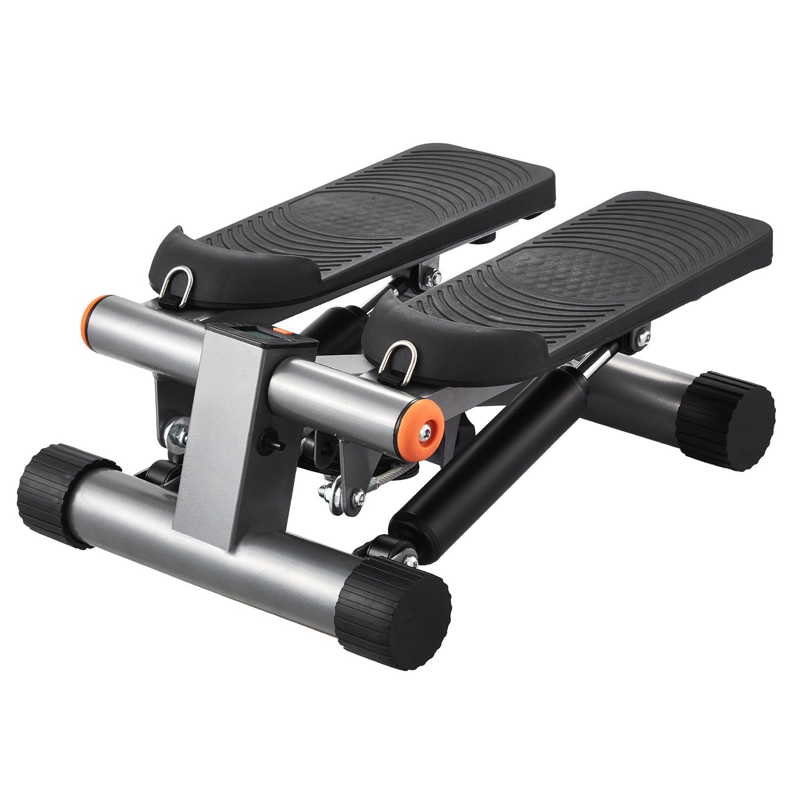 Stair Stepper Mini Hydraulic with Resistance Bands LCD Monitor 330LBS Fitness