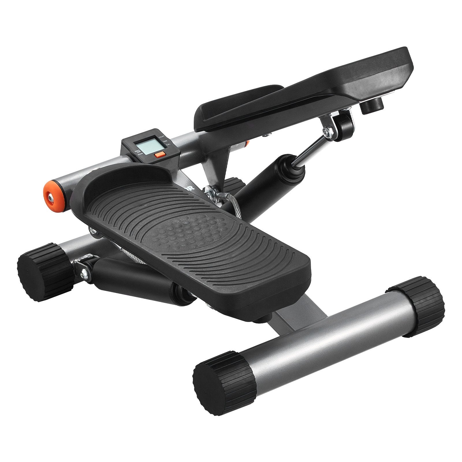 Stair Stepper Mini Hydraulic with Resistance Bands LCD Monitor 330LBS Fitness